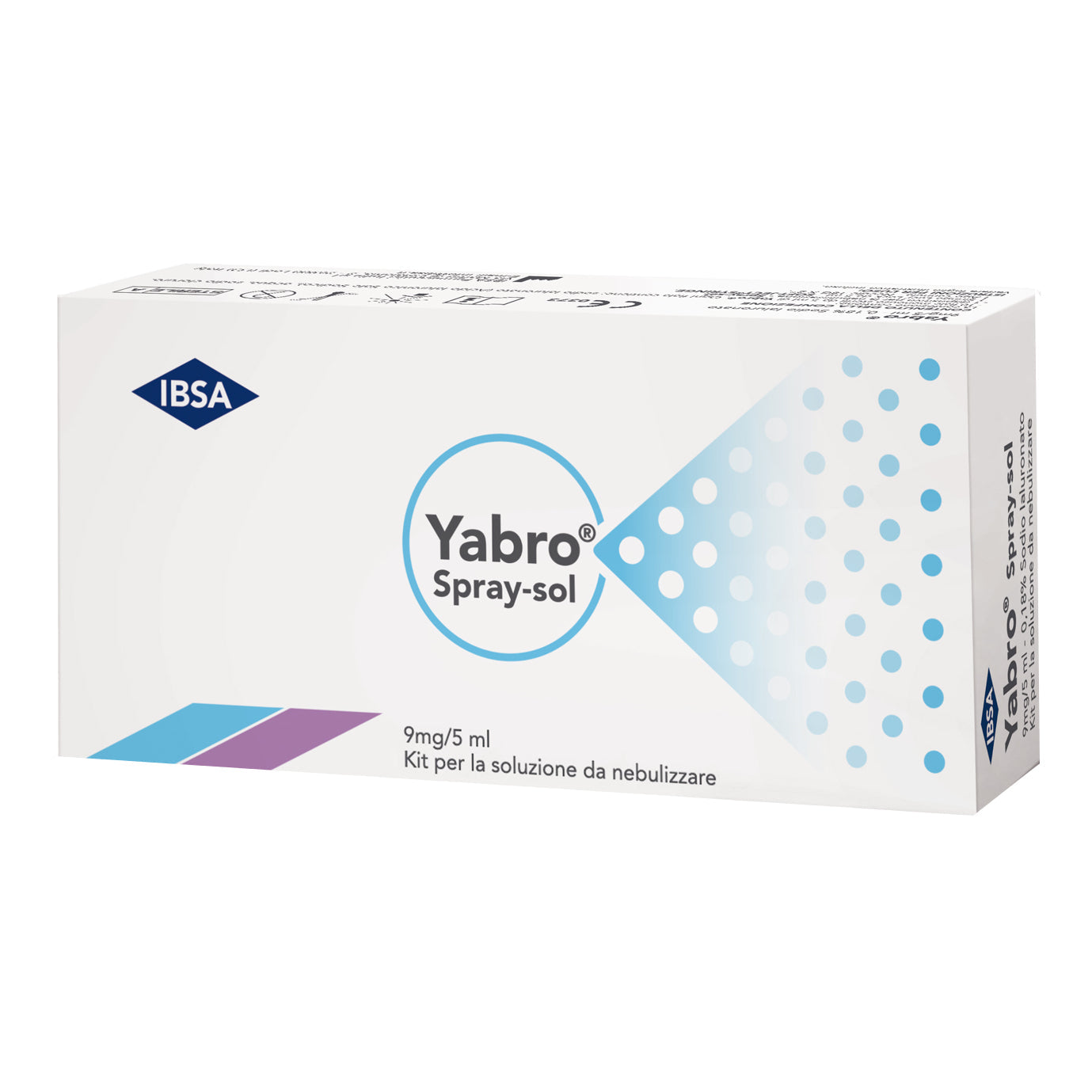 YABRO SPRAY-SOL 10 FIALE 5 ML SODIO IALURONATO 0,18%