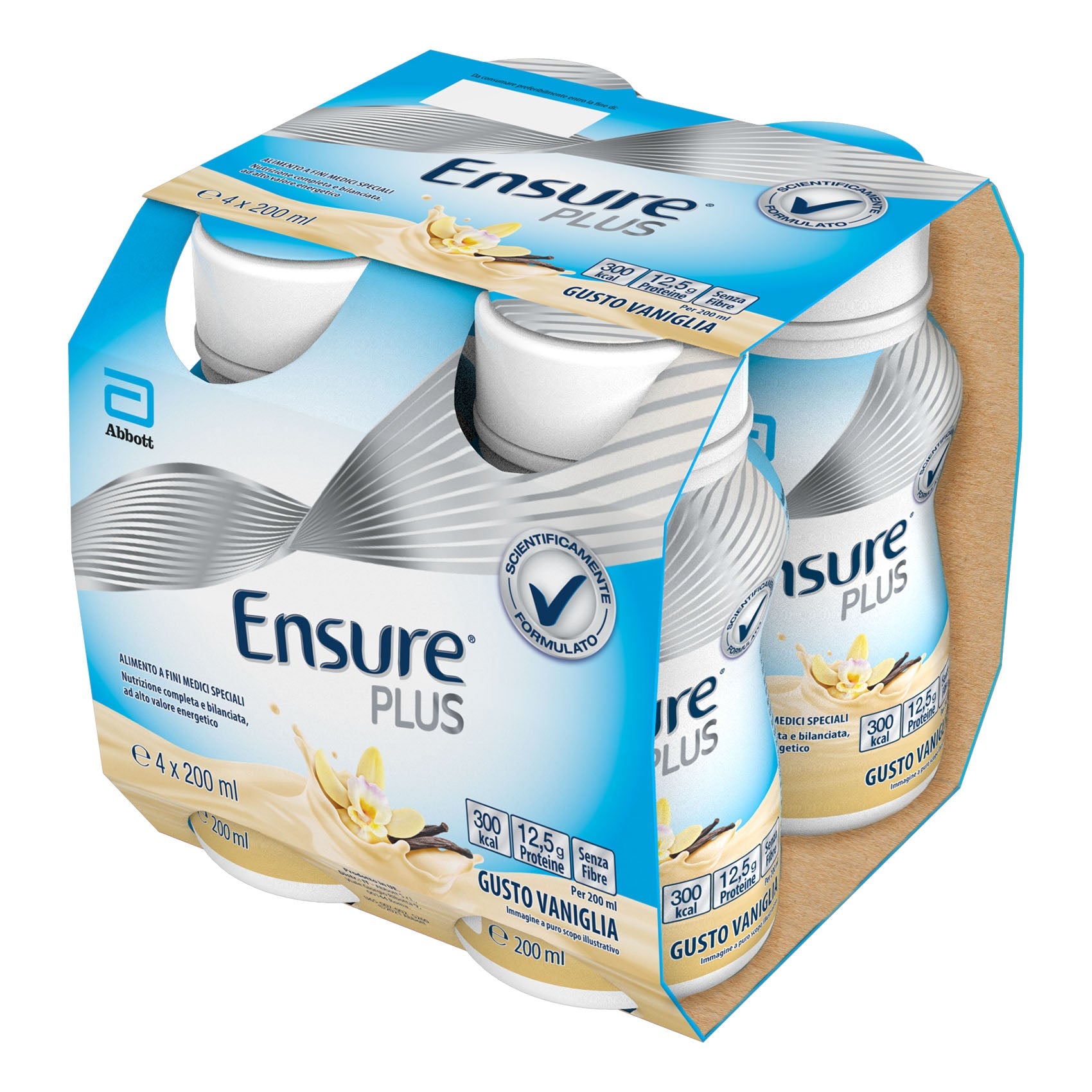 ENSURE PLUS VANIGLIA 4 BOTTIGLIE DA 200 ML