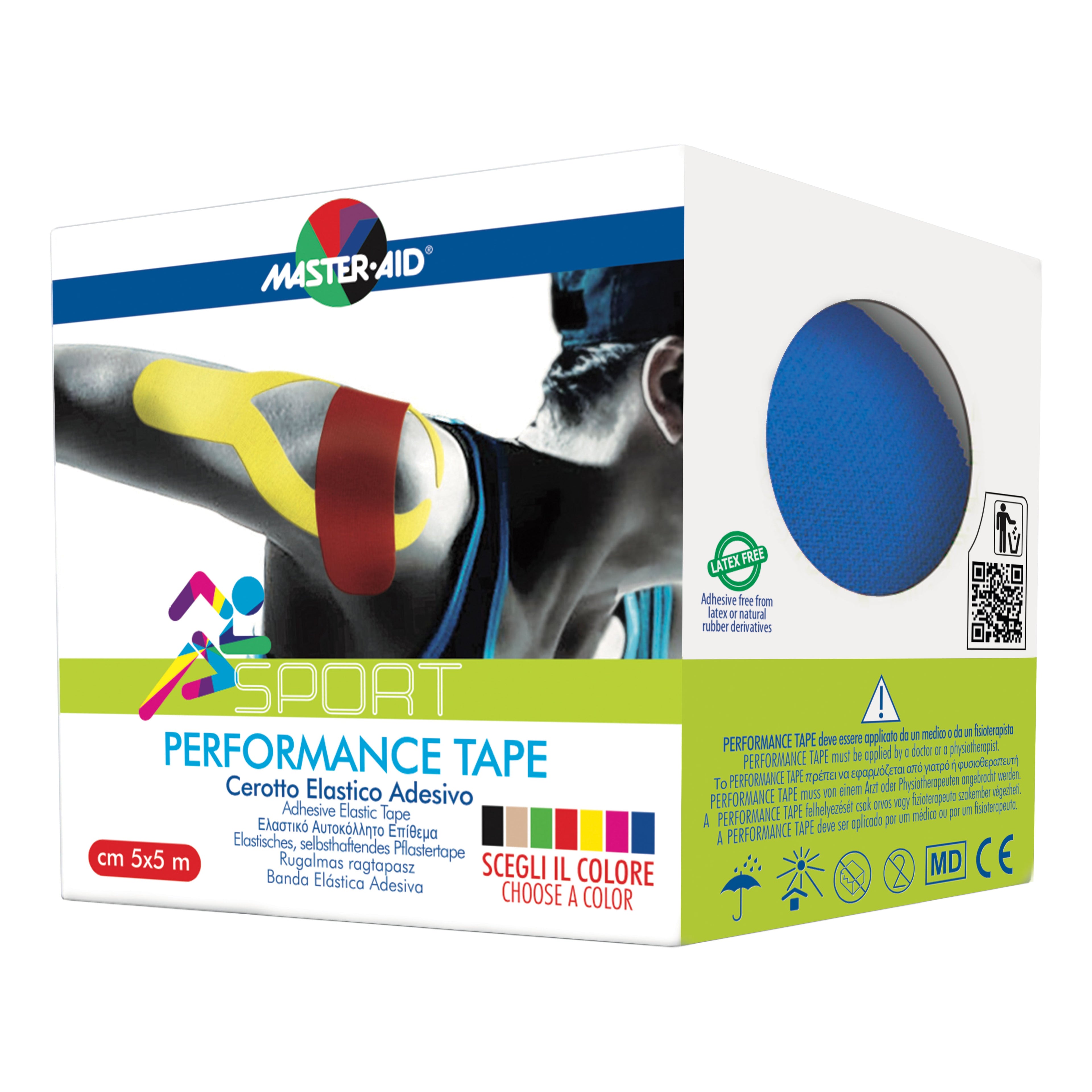 MASTER-AID SPORT PERFORM BLU TAPING NEUROMUSCOLARE 5 X 500 CM