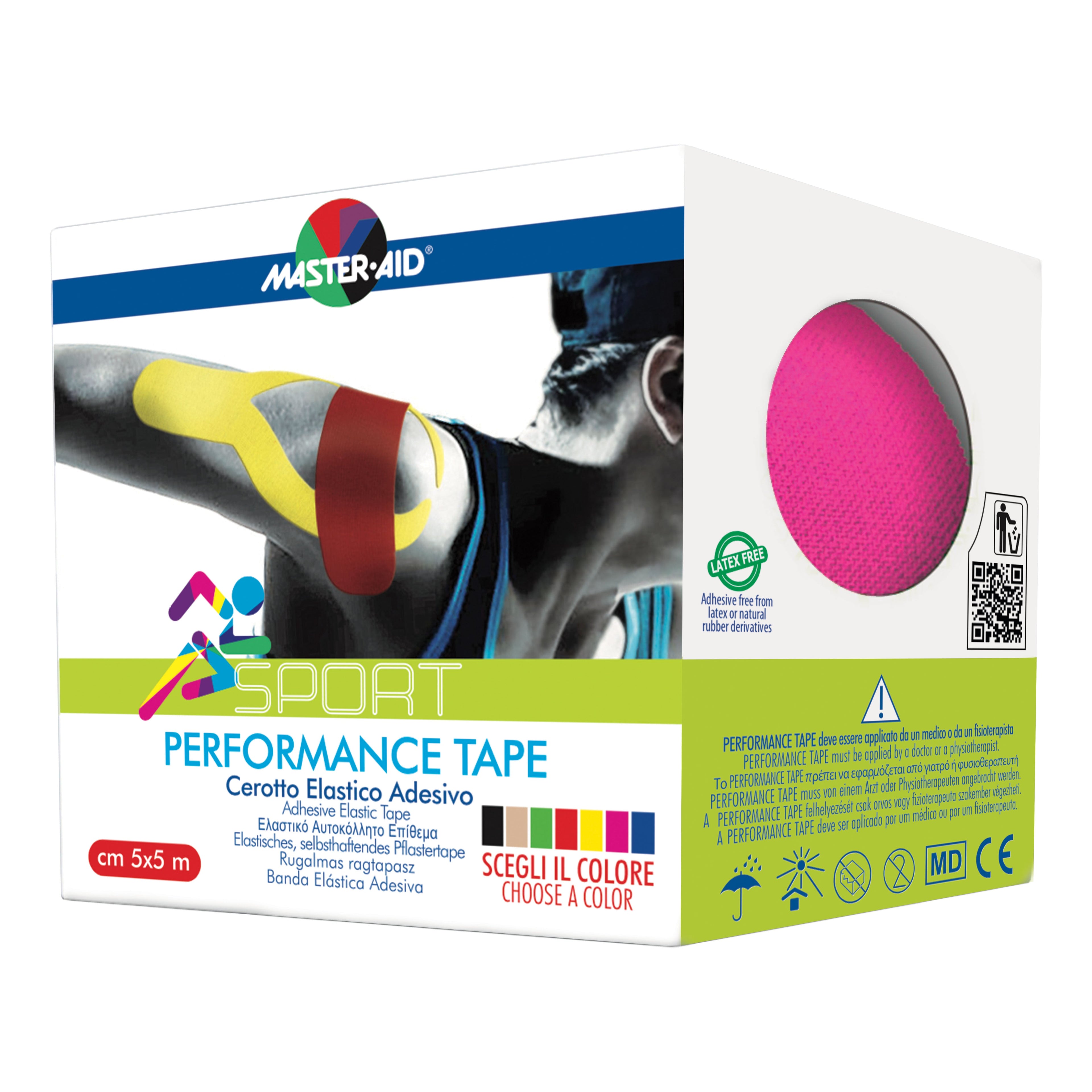 MASTER-AID SPORT PERFORM PINK TAPING NEUROMUSCOLARE 5 X 500CM