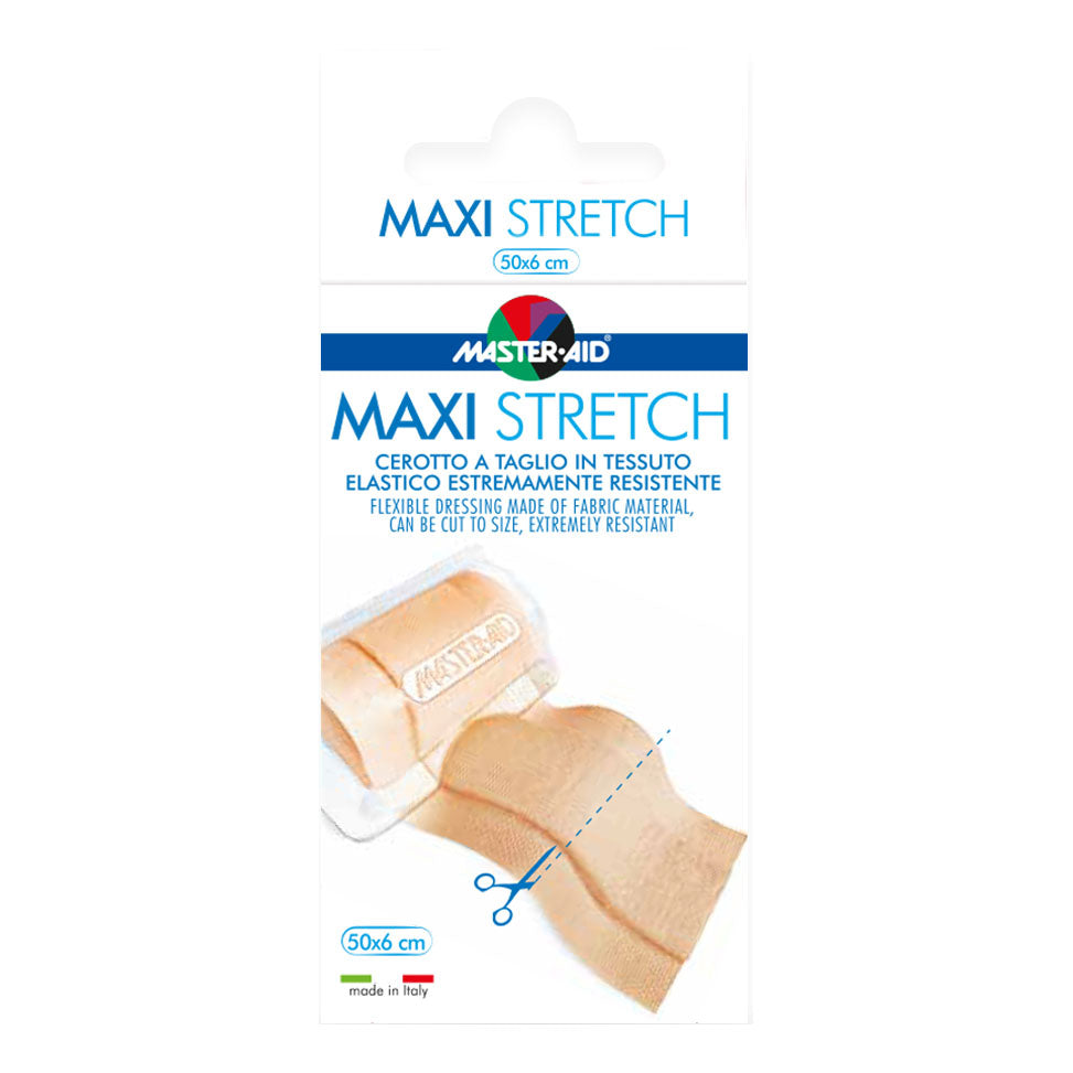 MASTER-AID STRETCH CEROTTO A TAGLIO IN TESSUTO ELASTICO RESISTENTE 50 X 6 CM