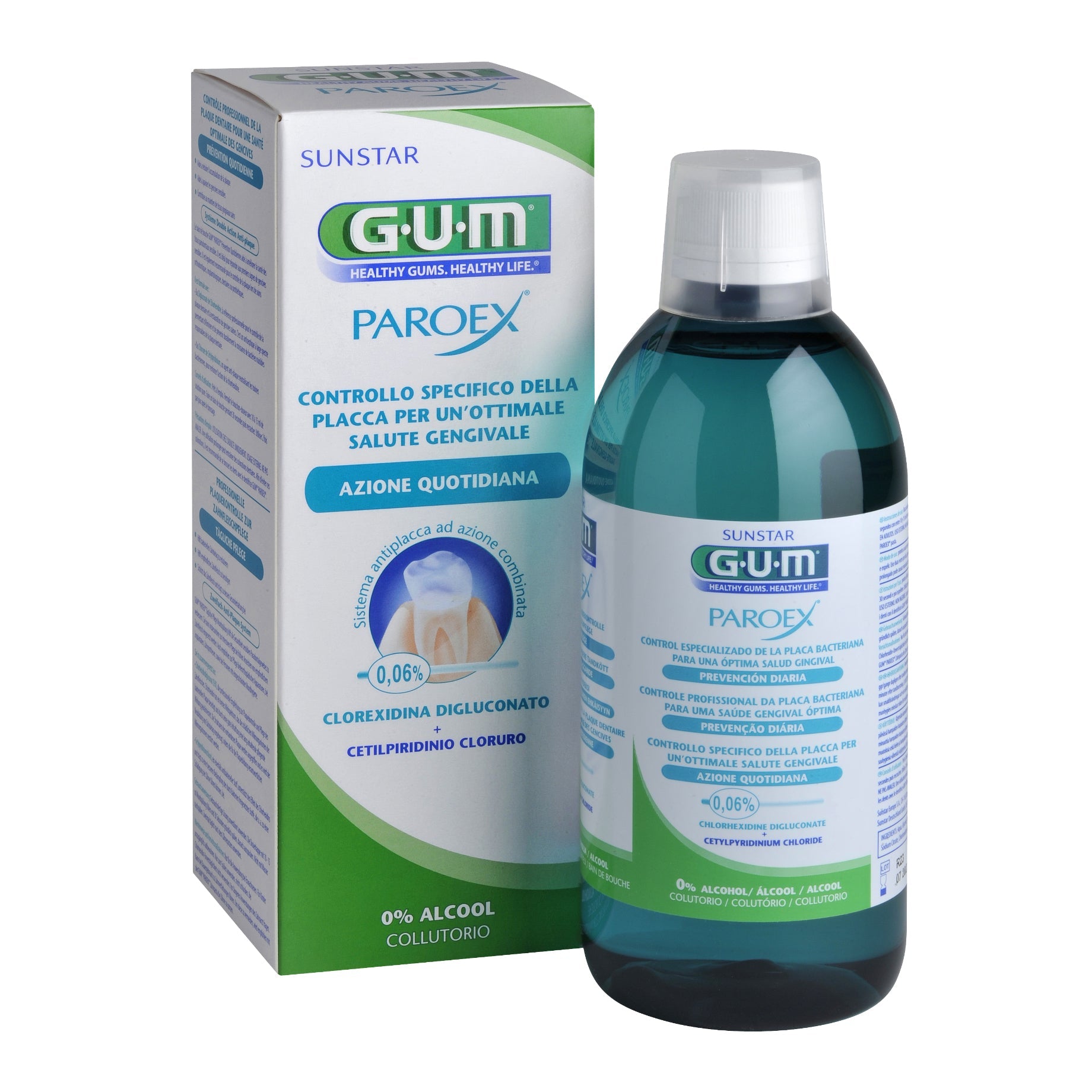 GUM PAROEX 0.06 CHX COLLUTORIO 500 ML