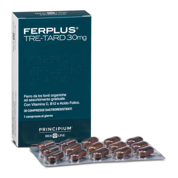PRINCIPIUM FERPLUS TRE RETARD 30MG 30 COMPRESSE GASTRORESISTENTI