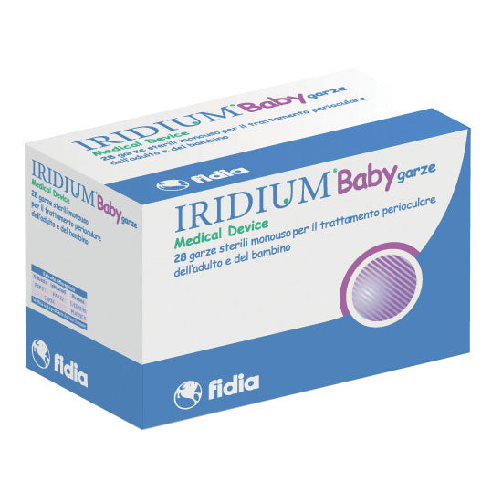 GARZA OCULARE MEDICATA IRIDIUM BABY 28 PEZZI