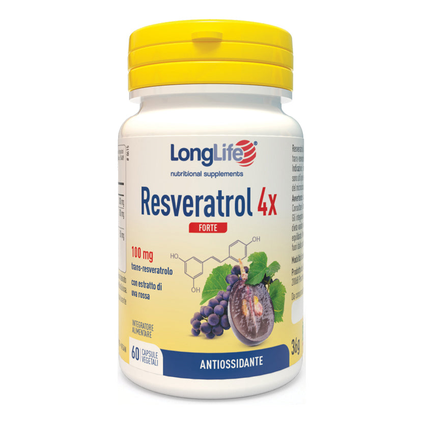 LONGLIFE RESVERATROL 4X FORTE 60 CAPSULE VEGETALI