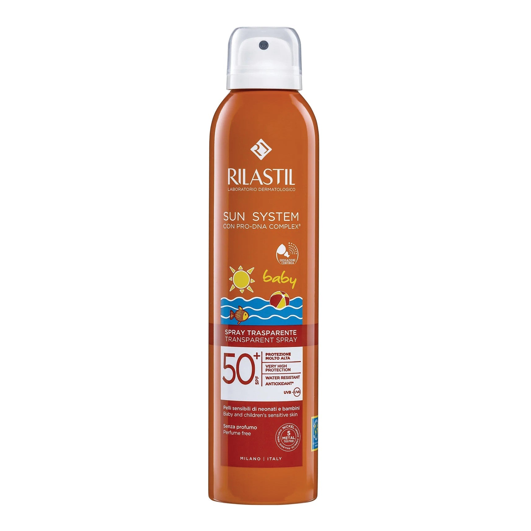 RILASTIL SUN SYSTEM BABY TRANSPARENT SPRAY SPF50+ 200 ML