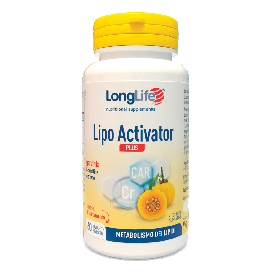 LONGLIFE LIPO ACTIVATOR PLUS 60 TAVOLETTE RIVESTITE DA 1,6 G
