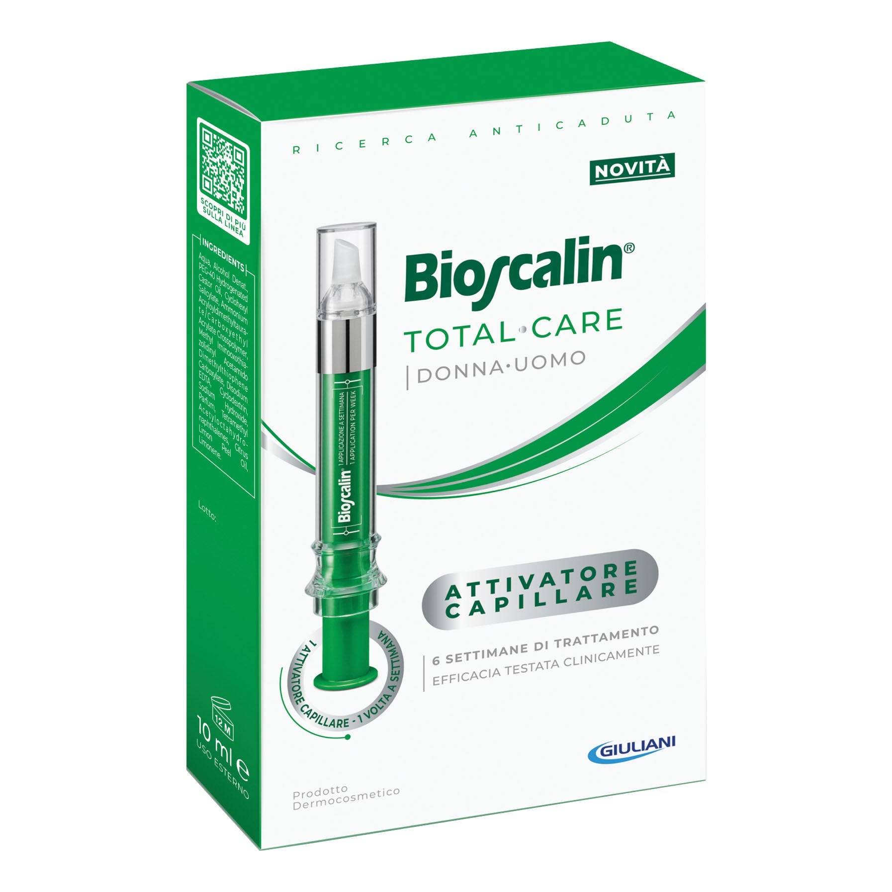 BIOSCALIN TOTAL CARE ATTIVATORE CAPILLARE APPLICATORE MULTIDOSE 10 ML