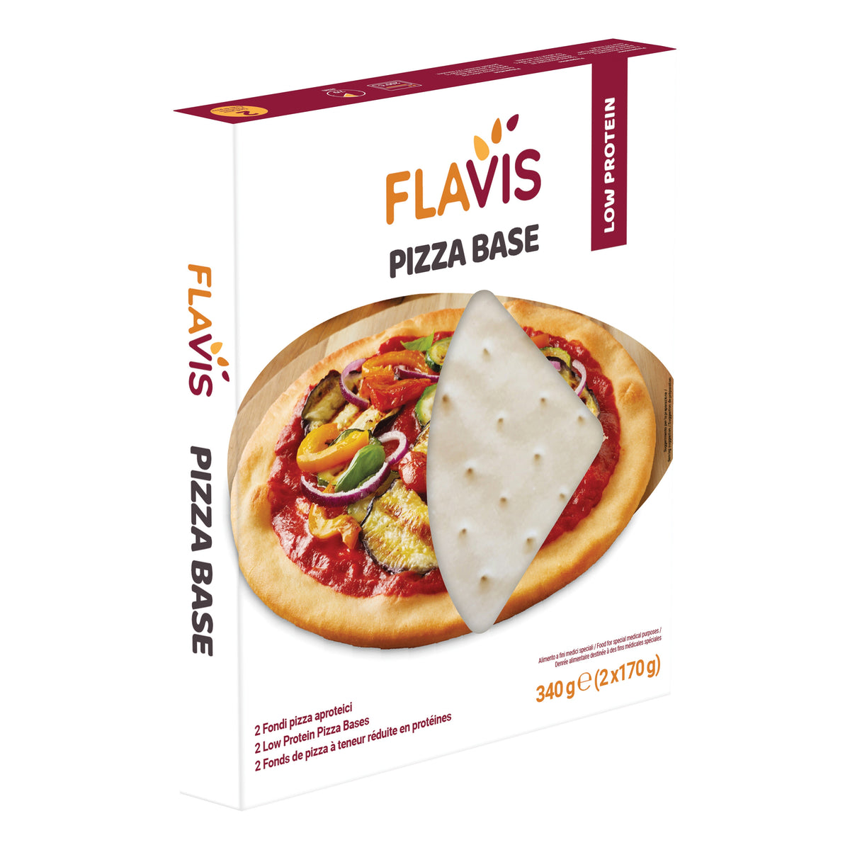 FLAVIS PIZZA BASE 2 FONDI PIZZA APROTEICI DA 170 G