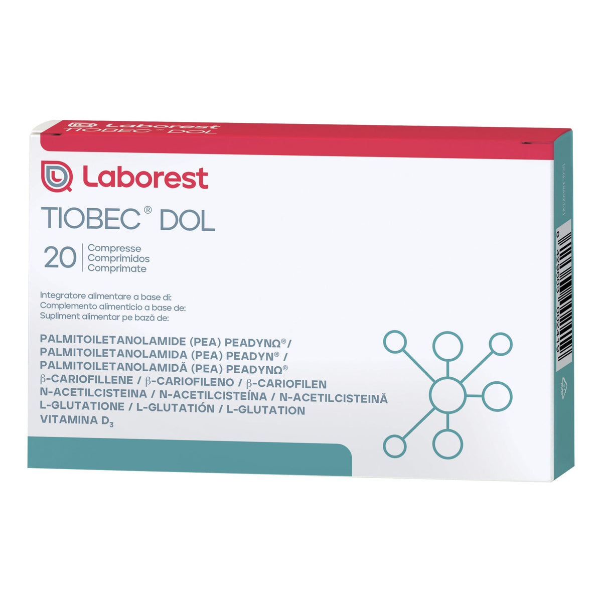 TIOBEC DOL 20 COMPRESSE NUOVA FORMULA
