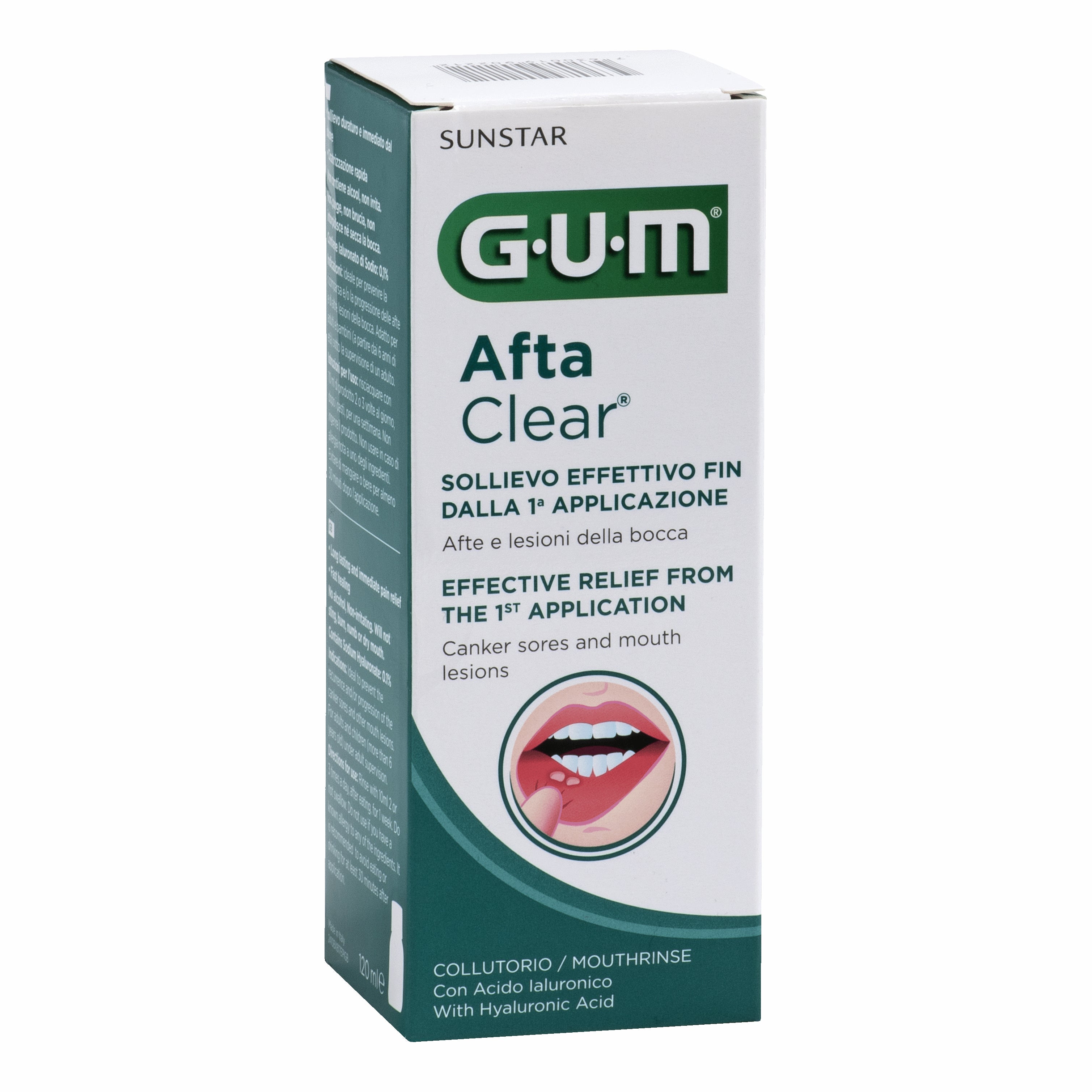 GUM AFTACLEAR RINSE 120 ML COLLUTORIO