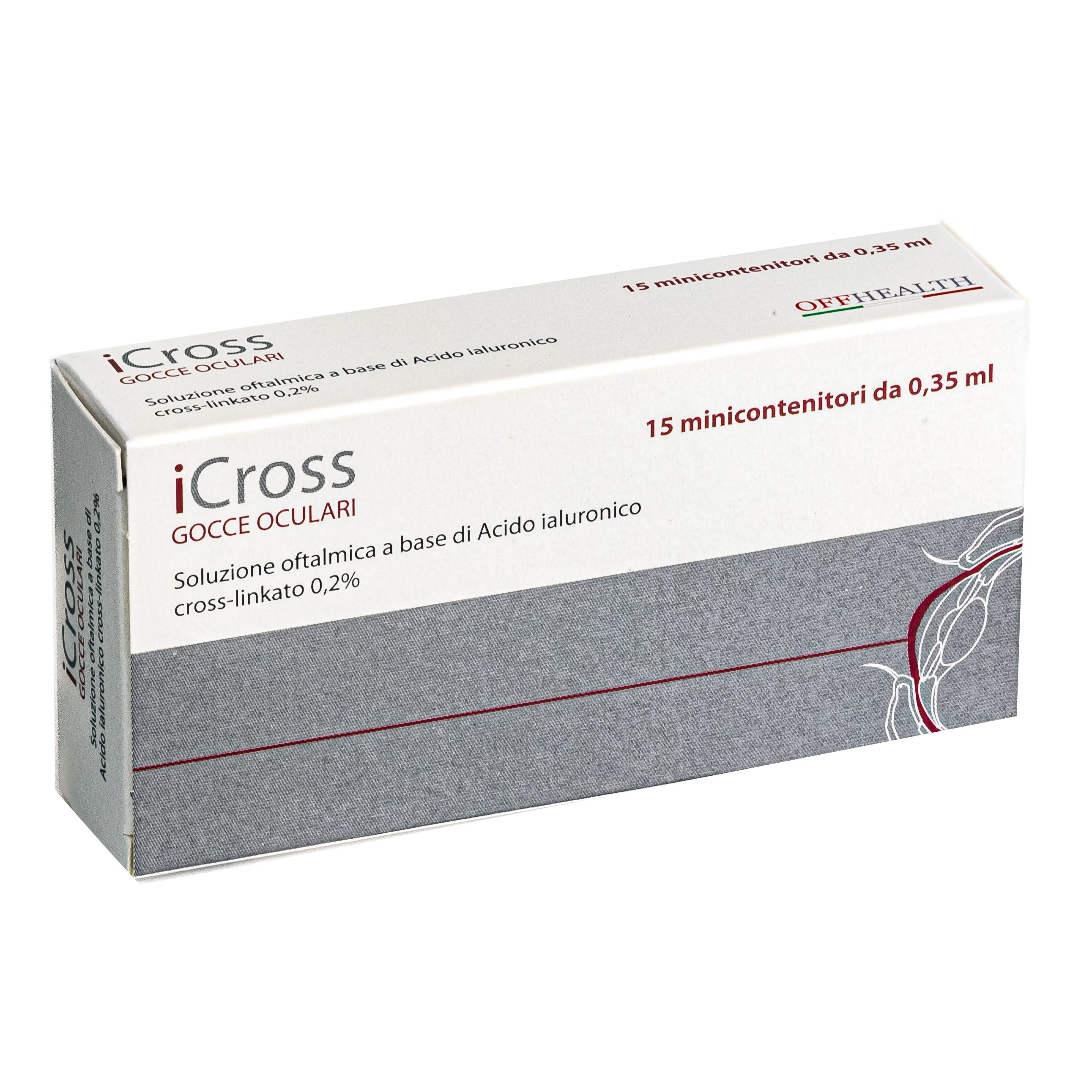 ICROSS SOLUZIONE OFTALMICA ACIDO IALURONICO CROSS-LINKATO 0,2% 15 MONODOSI DA 0,35 ML
