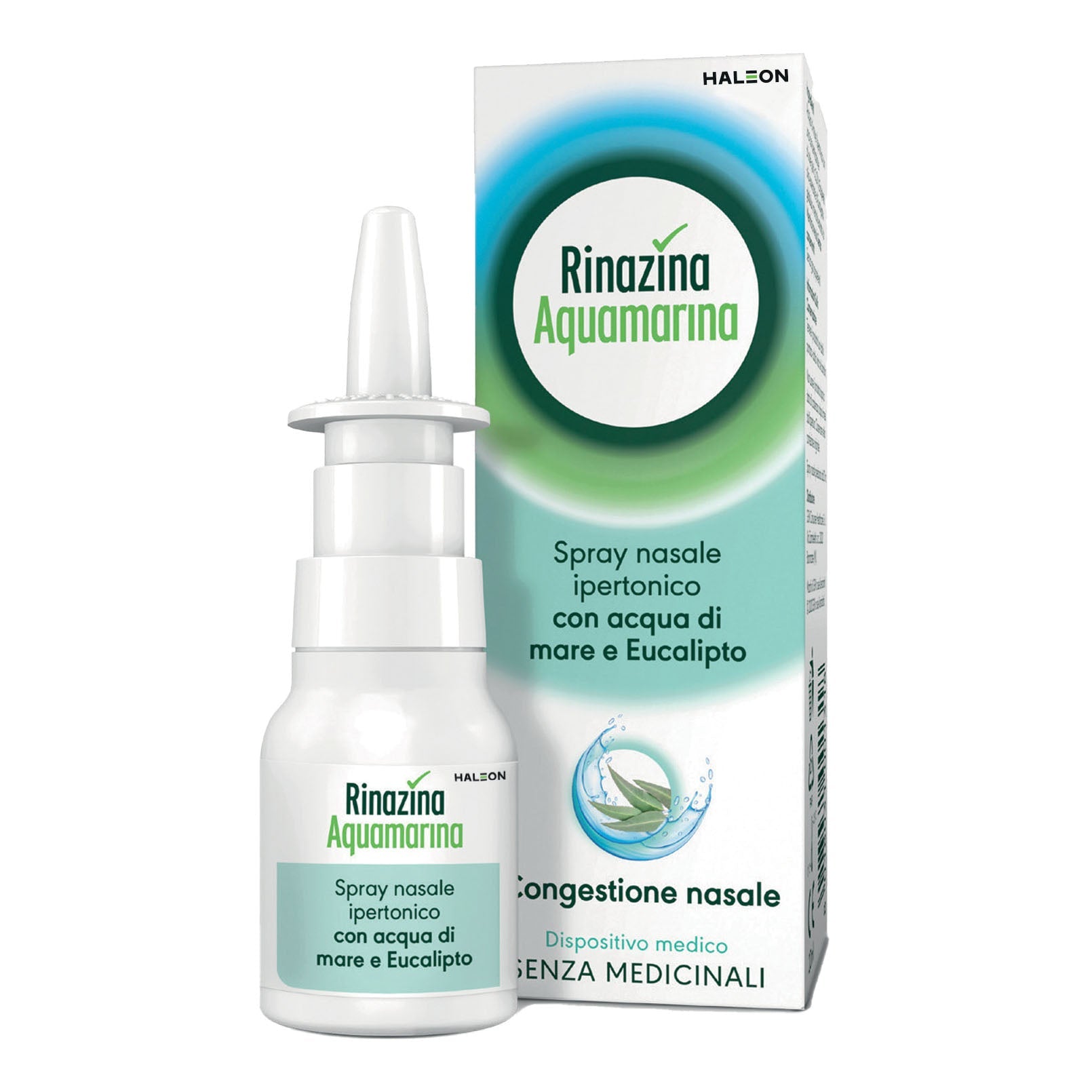 RINAZINA AQUAMARINA SPRAY NASALE IPERTONICO CON EUCALIPTO 20ML