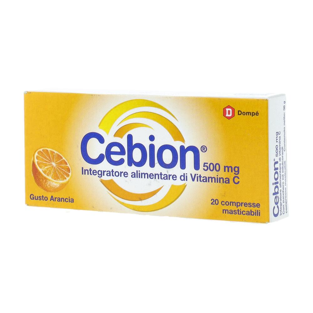 CEBION MASTICABILE ARANCIA VITAMINA C 500 MG 20 COMPRESSE
