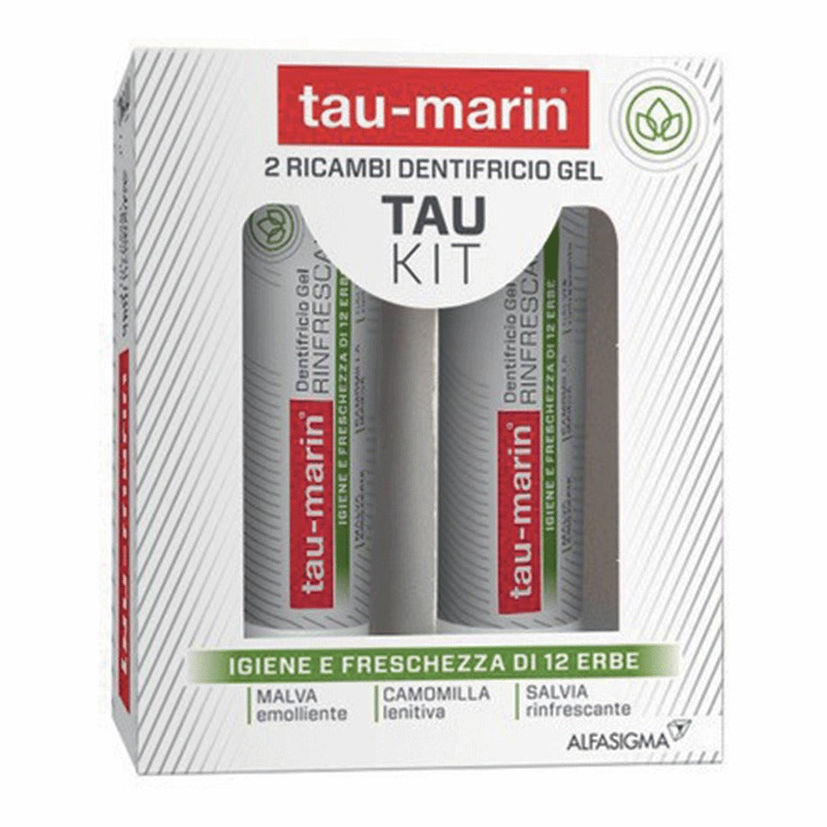 TAU MARIN DENTIFRICIO RINFRESCANTE RICARICA TAU KIT 2X20ML