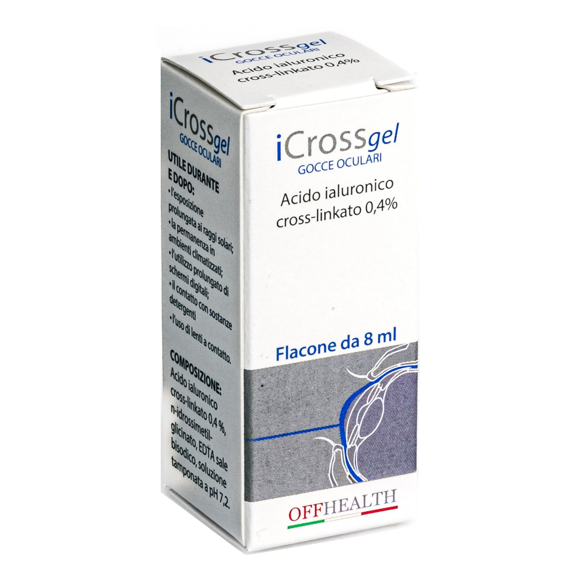 ICROSS GEL GOCCE OCULARI ACIDO IALURONICO CROSS-LINKATO 0,4%8 ML