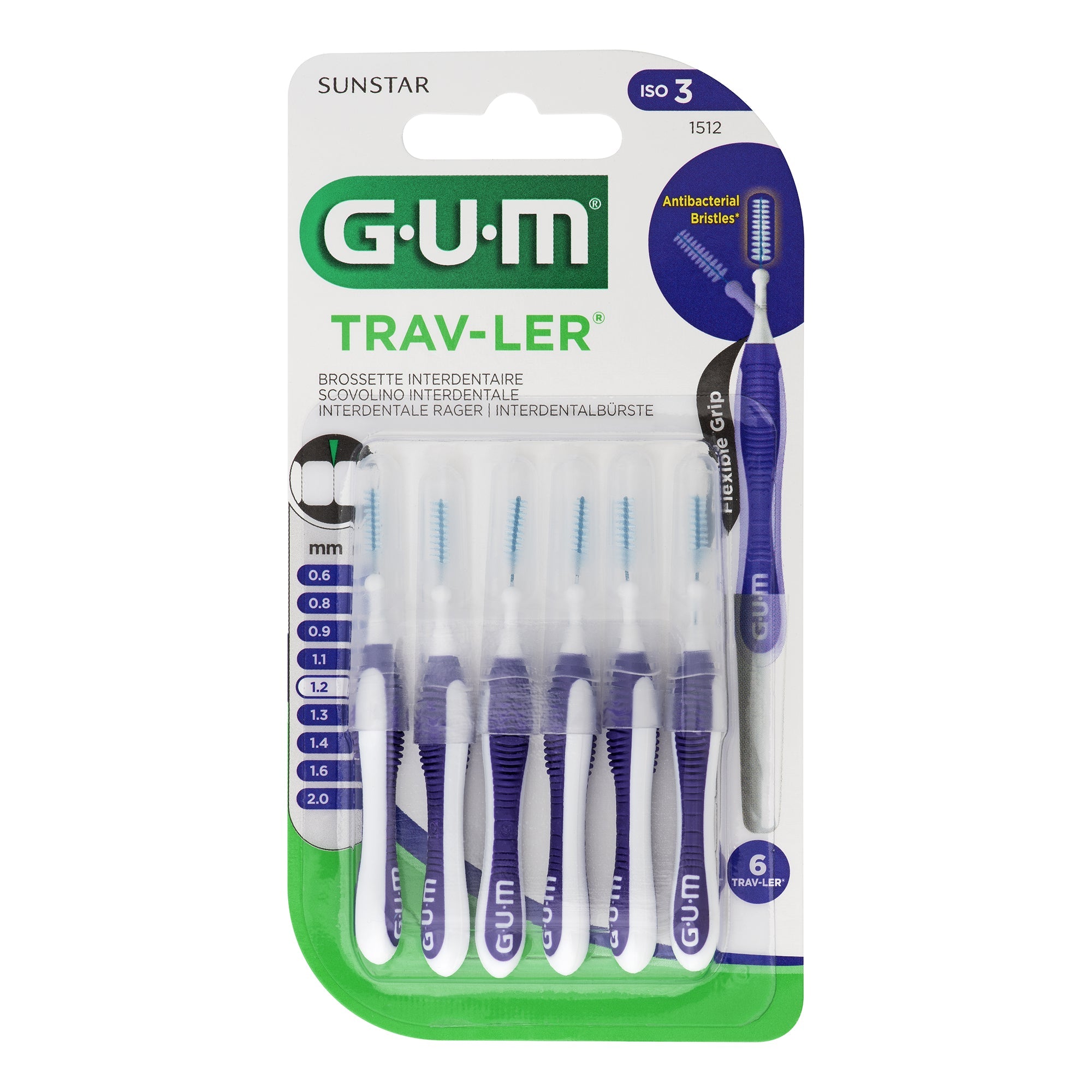 GUM TRAVLER 1512 SCOVO 1,2 6 PEZZI