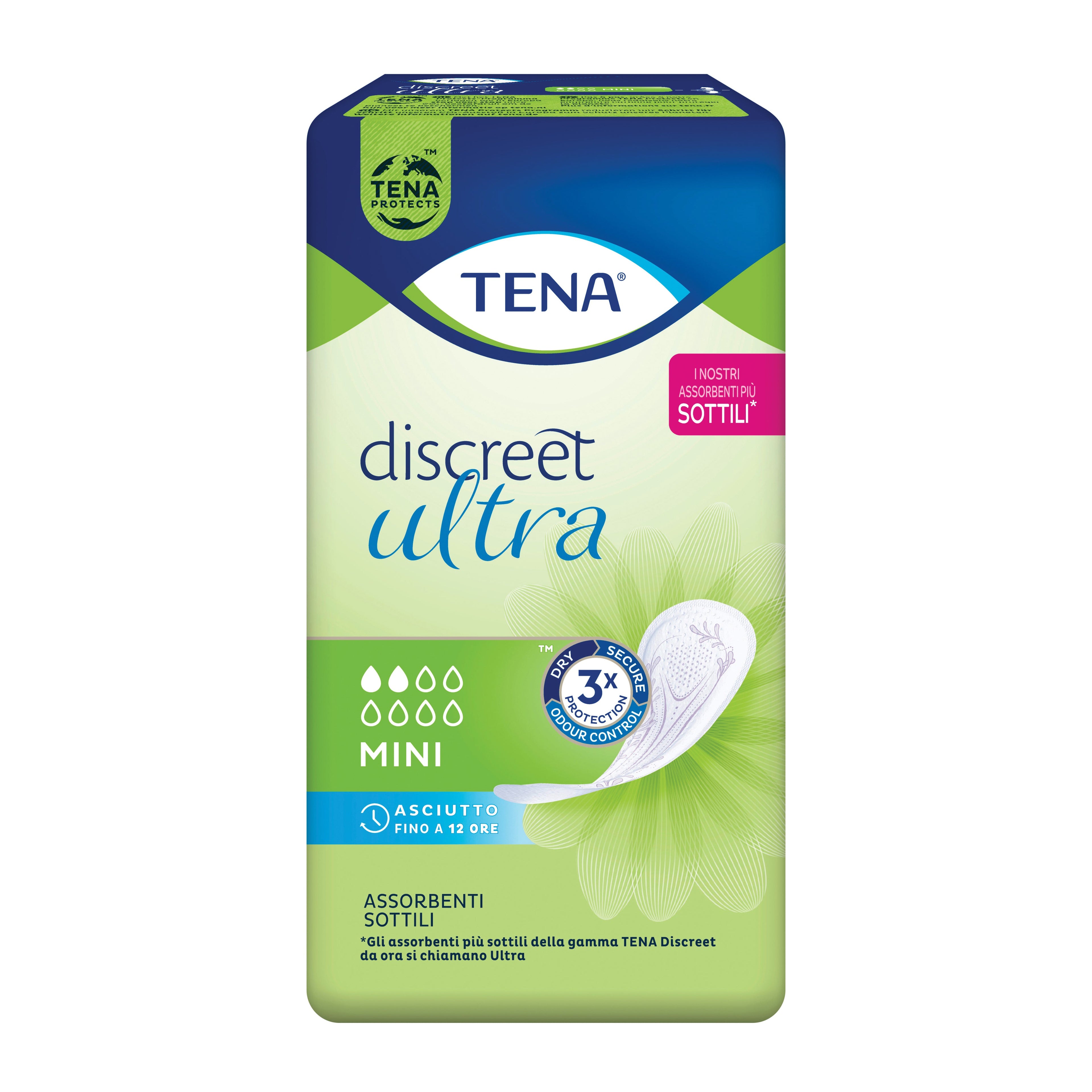 PANNOLONE SAGOMATO TENA DISCREET MINI 20 PEZZI