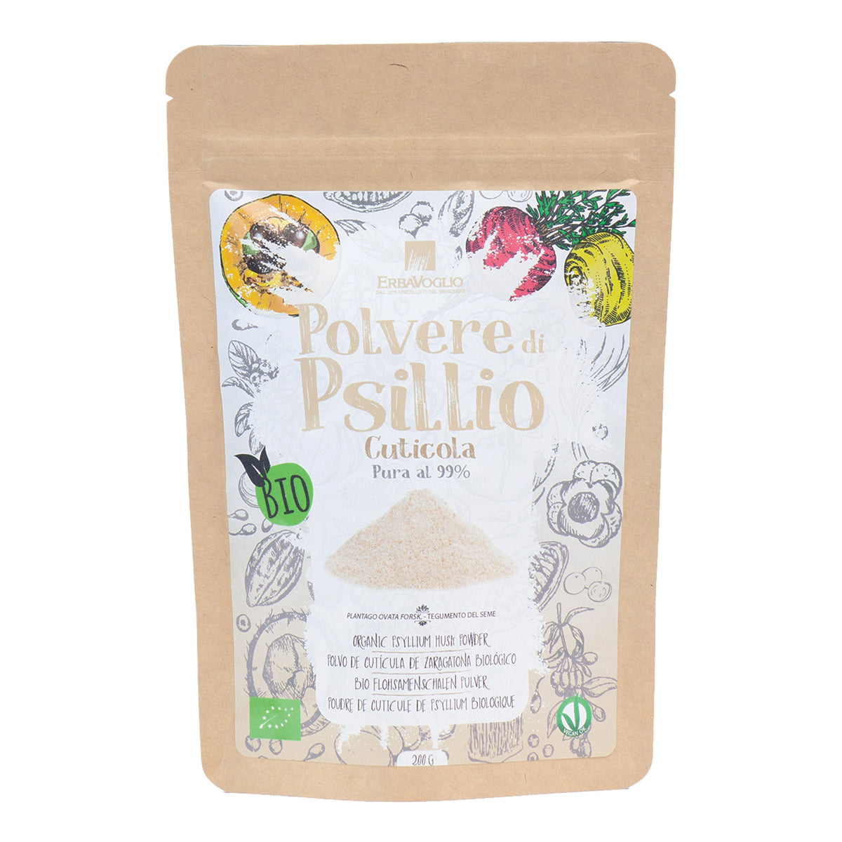 PSILLIO CUTICOLA POLVERE BIO 200 G