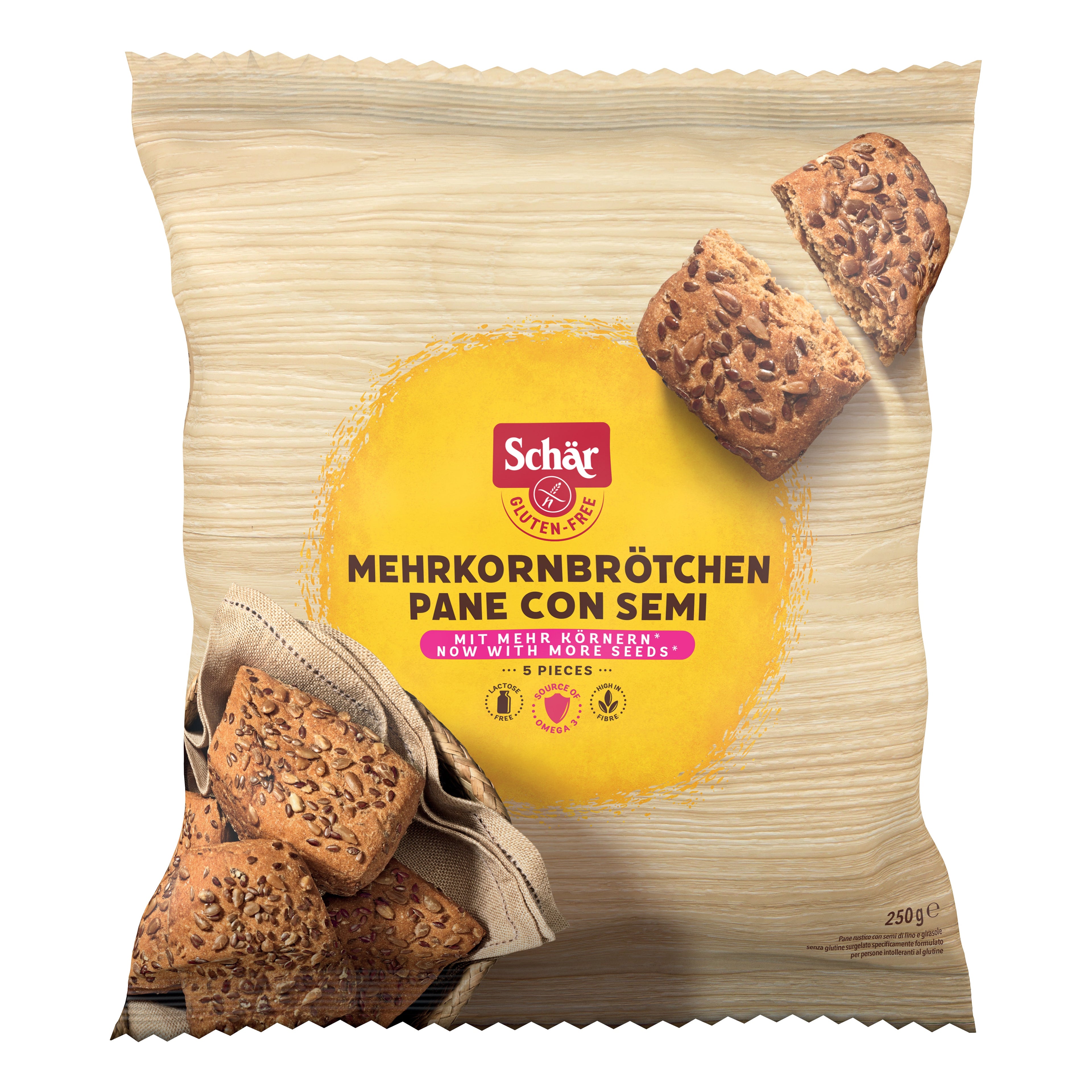 SCHAR PANE CASERECCIO AI SEMI SENZA LATTOSIO 250 G