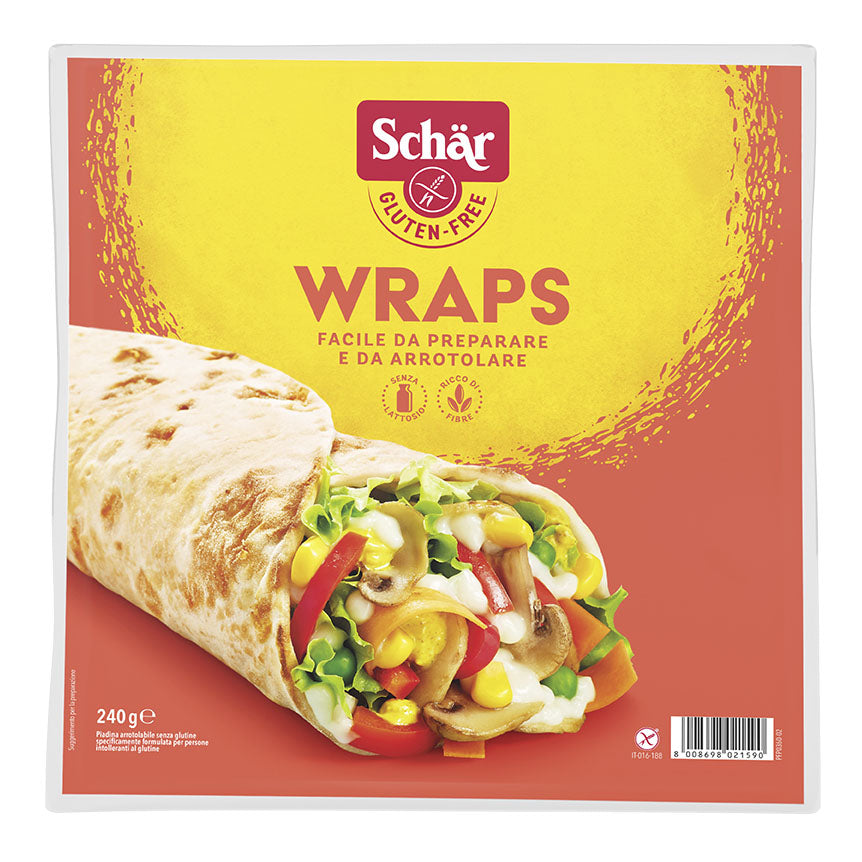 SCHAR WRAPS PIADINA ARROTOLABILE SENZA LATTOSIO 240 G