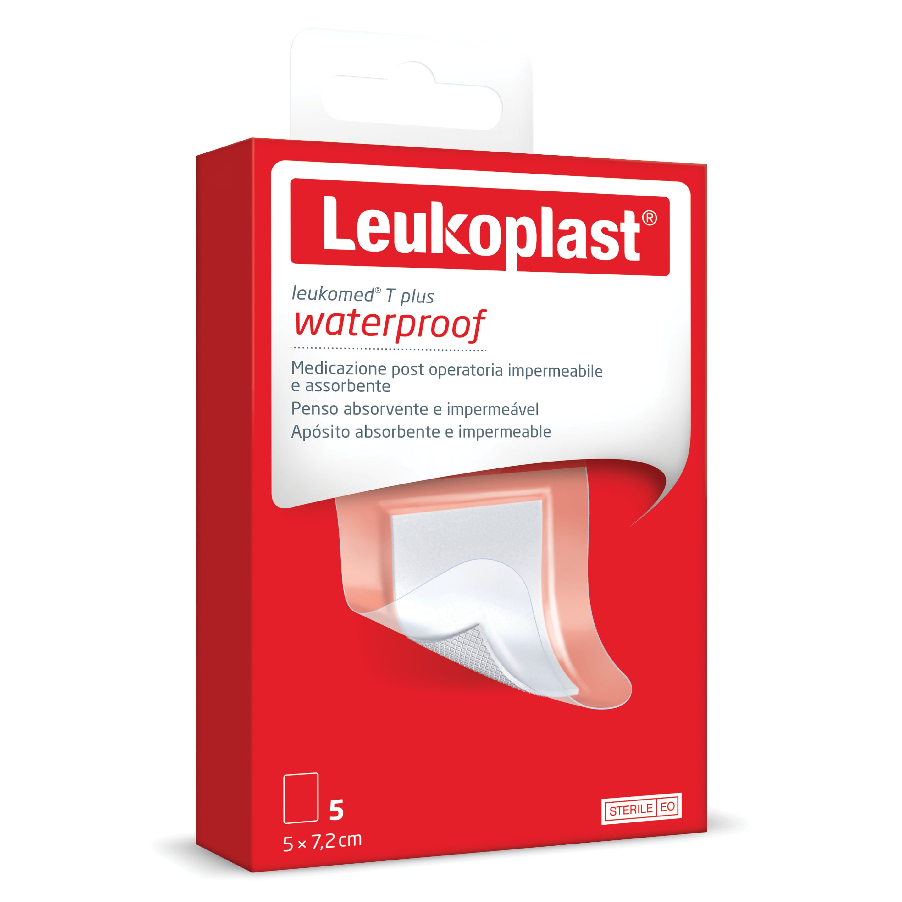 LEUKOMED T PLUS MEDICAZIONE POST-OPERATORIA TRASPARENTE IMPERMEABILE 7,2 X 5 CM