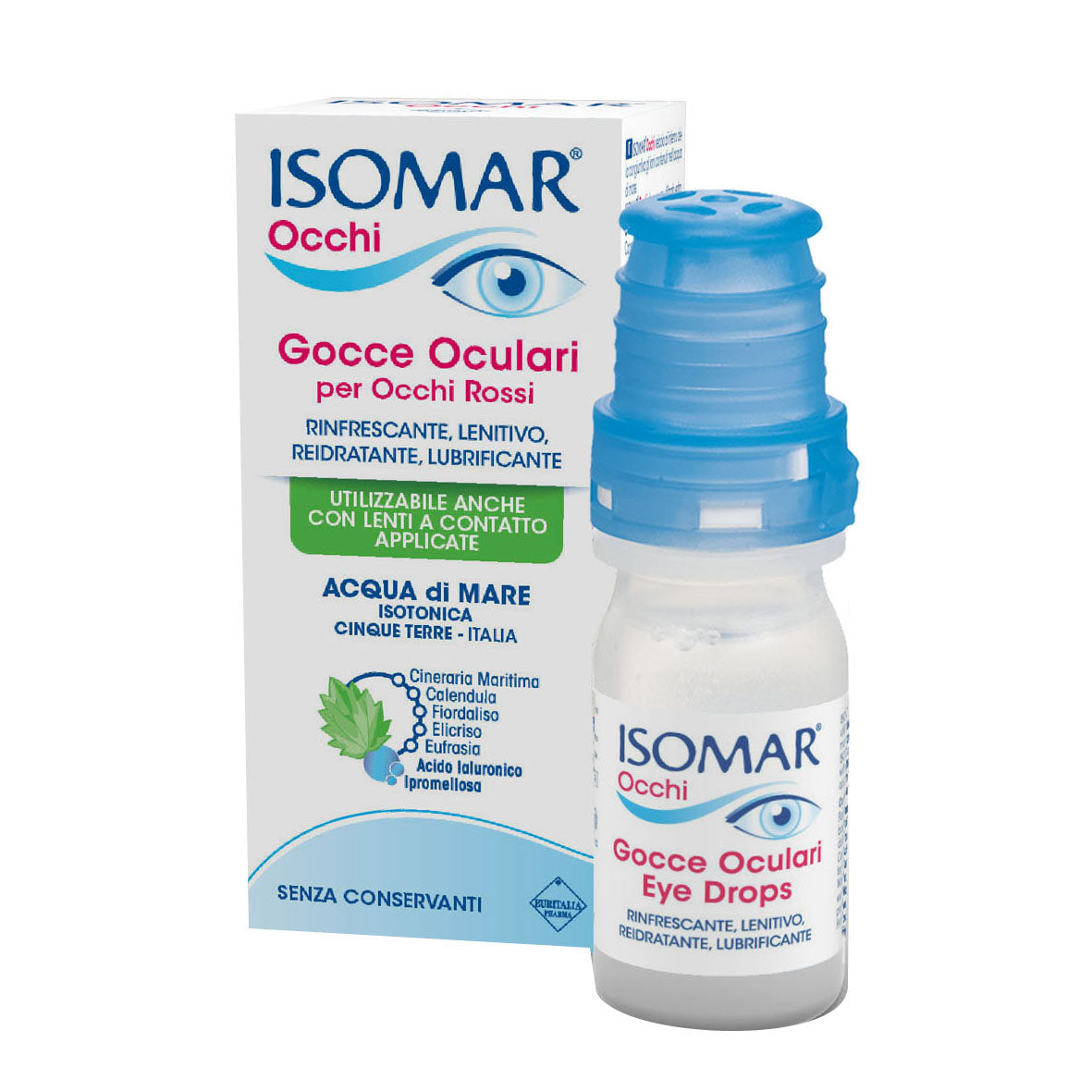 ISOMAR OCCHI GOCCE OCULARI ALL'ACIDO IALURONICO 0,20% 10 MLSENZA CONSERVANTI