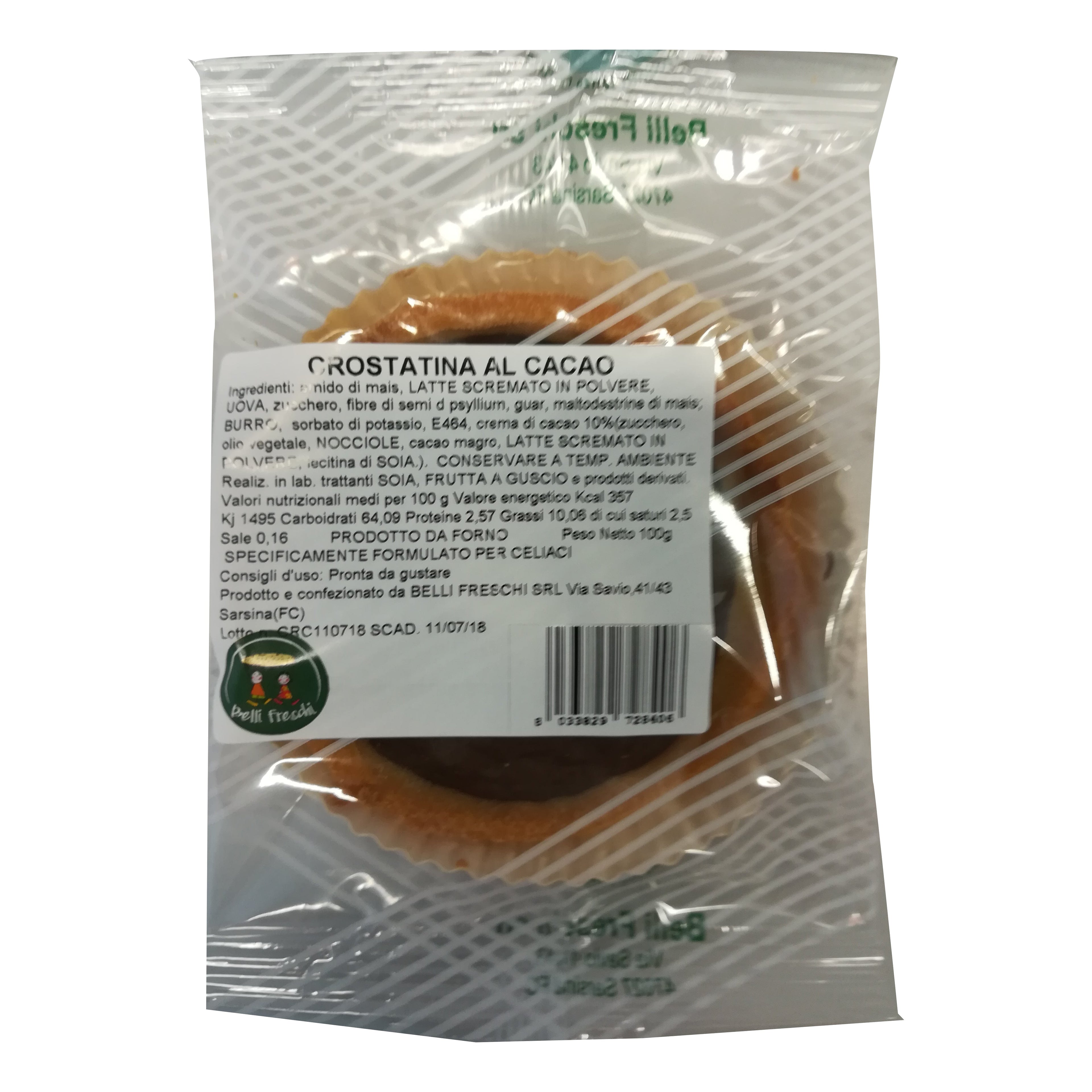 FACCIAMO FESTA CROSTATINA AL CACAO 100 G