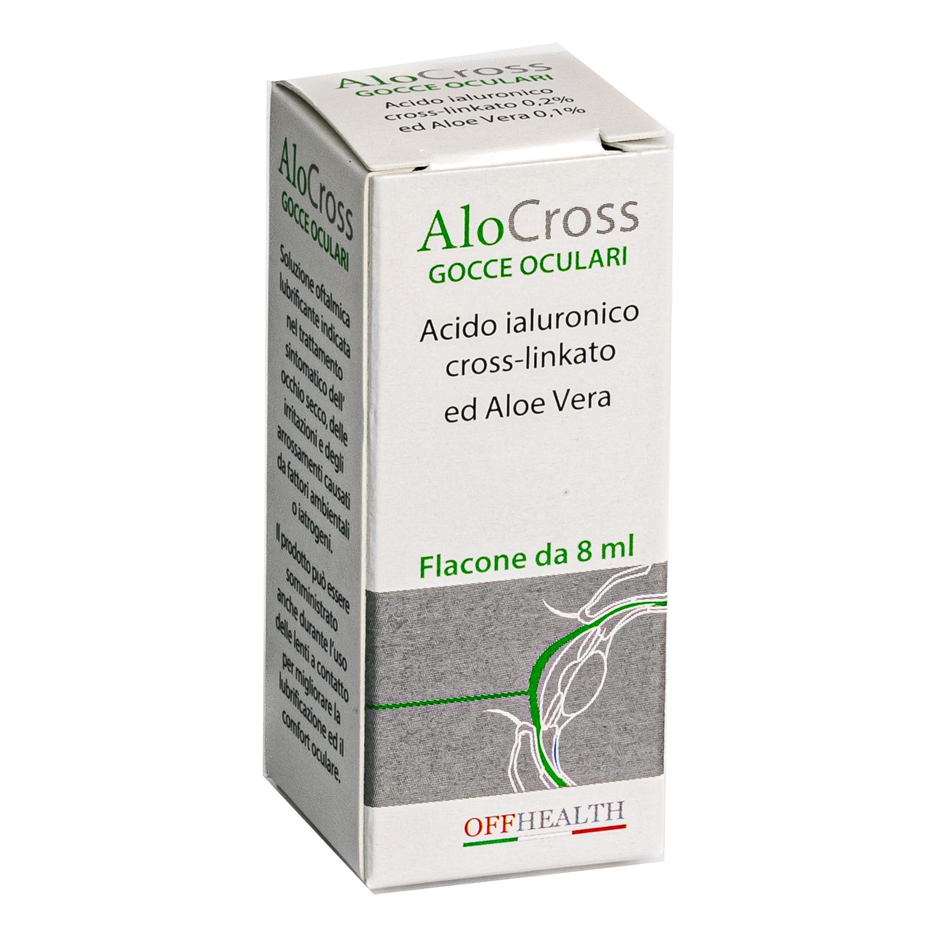 ALOCROSS GOCCE OCULARI ACIDO IALURONICO CROSS-LINKATO 0,2% EALOE VERA 8 ML