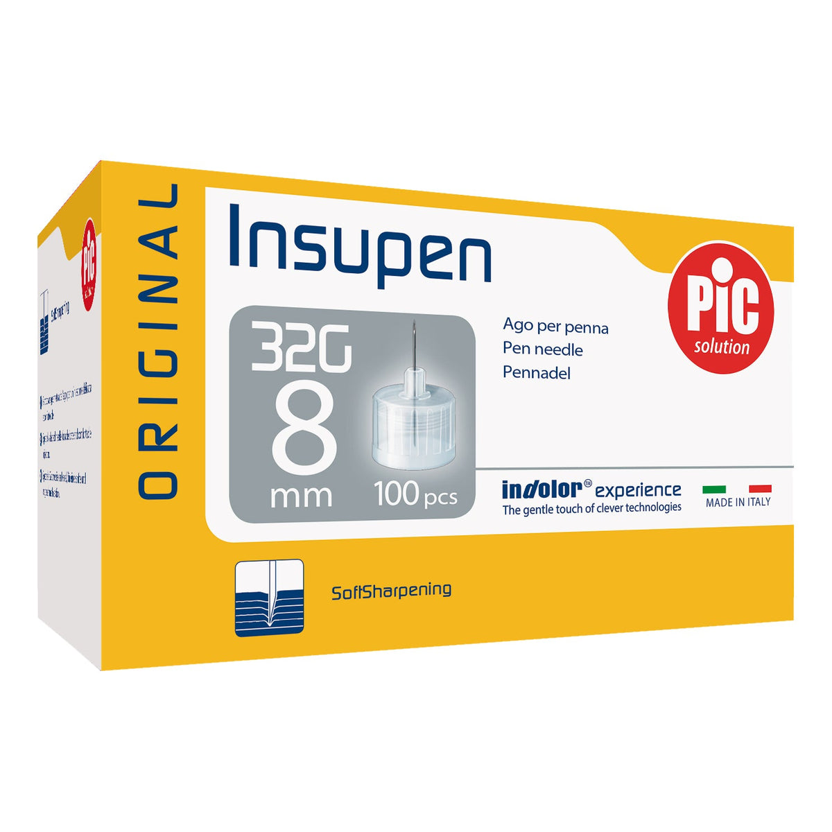 AGO PER PENNA PIC INSUPEN ORIGINAL GAUGE 32X8 MM 100 PEZZI