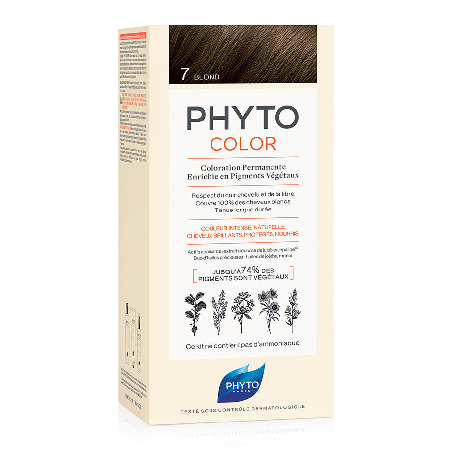 PHYTOCOLOR 7 BIONDO 1 LATTE + 1 CREMA + 1 MASCHERA + 1 PAIODI GUANTI