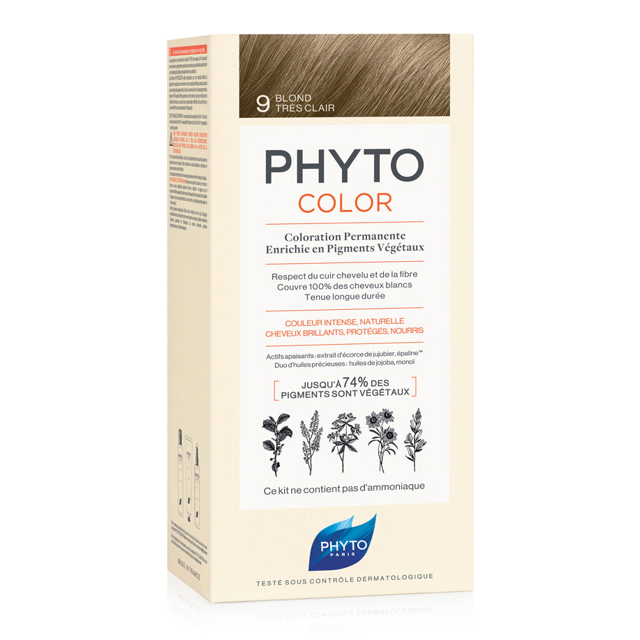 PHYTOCOLOR 9 BIONDO CHIARISS 1 LATTE + 1 CREMA + 1 MASCHERA+ 1 PAIO DI GUANTI