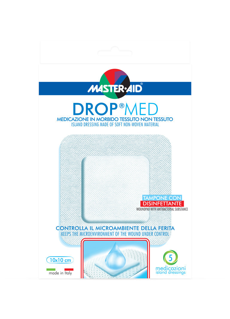 MEDICAZIONE MASTER-AID DROP MED 10 X 10 CM 5 PEZZI