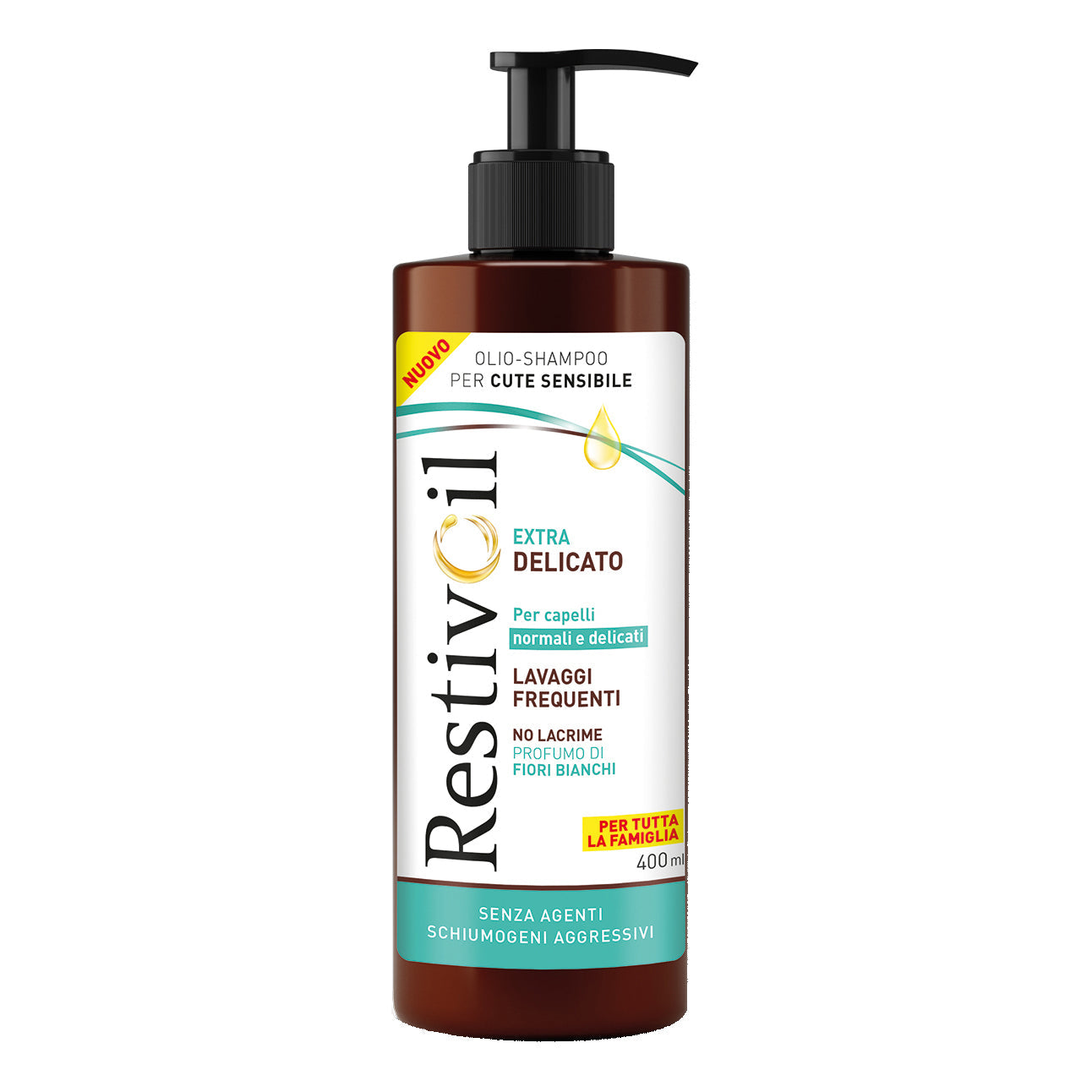RESTIVOIL EXTRA DELICATO OLIO SHAMPOO PER CUTE SENSIBILE 400ML