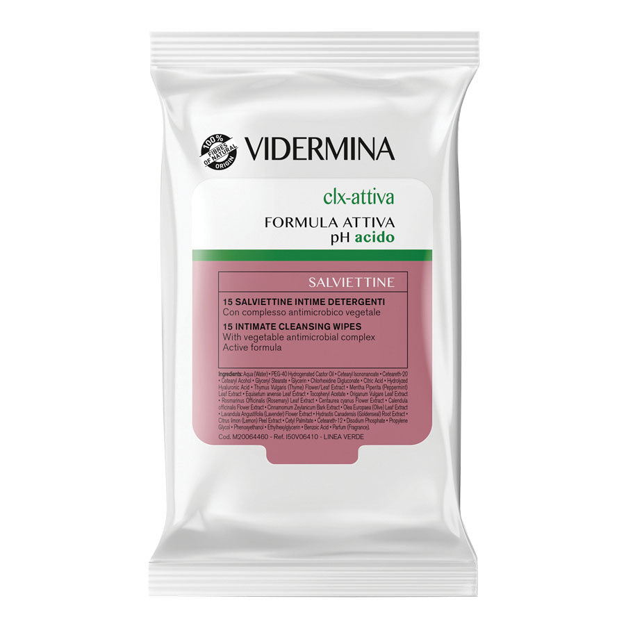 VIDERMINA CLX ATTIVA 15 SALVIETTE INTIME DETERGENTI