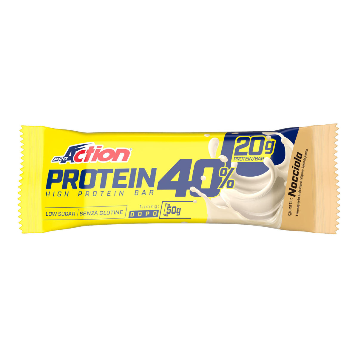 PROACTION PROTEIN BAR 40% NOCCIOLA 50 G SENZA GLUTINE