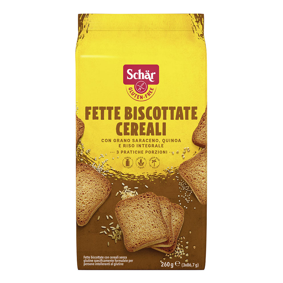 SCHAR FETTE BISCOTTATE CEREALI 3 PORZIONI DA 86,7 G