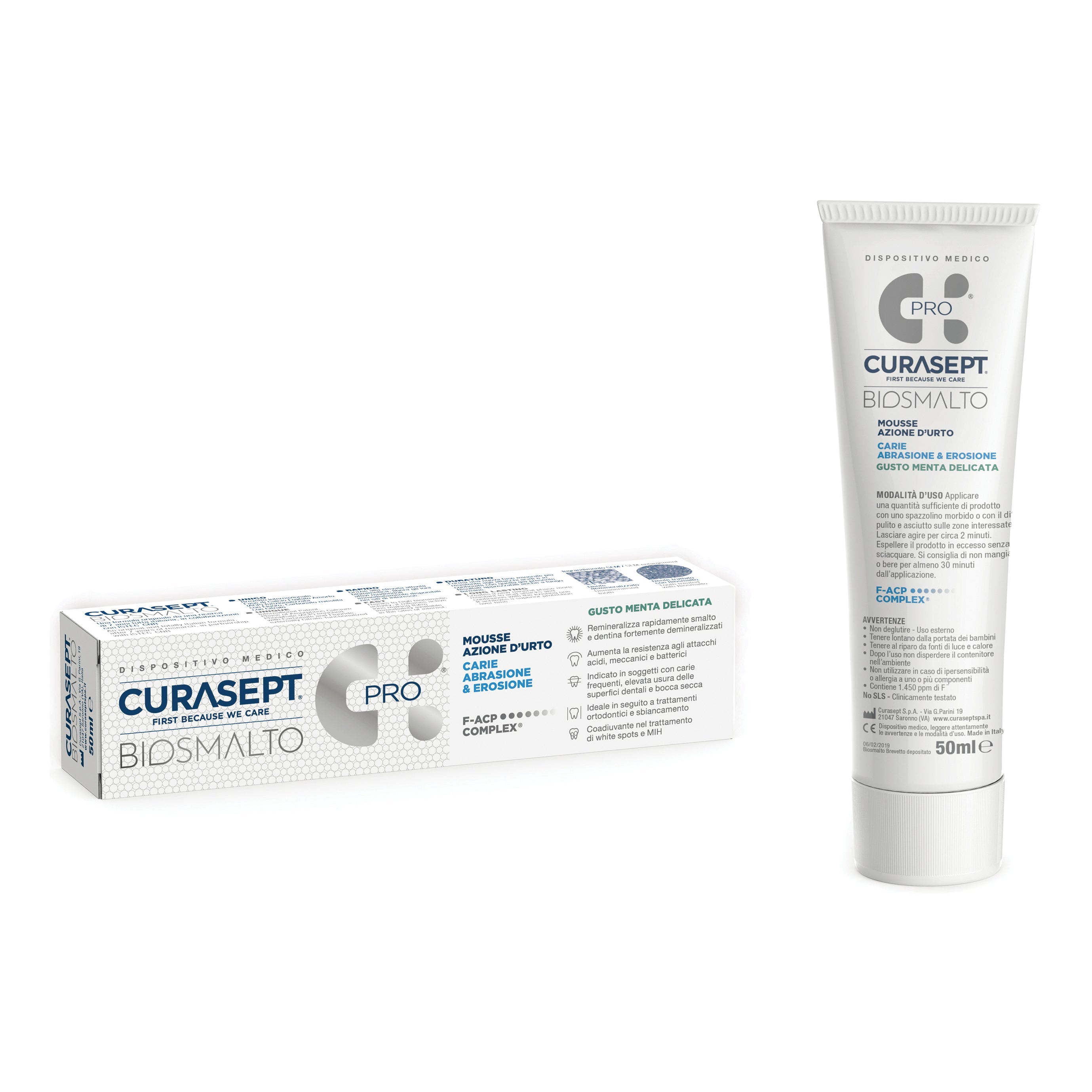 CURASEPT BIOSMALTO MOUSSE CARIE MENTA 50 ML