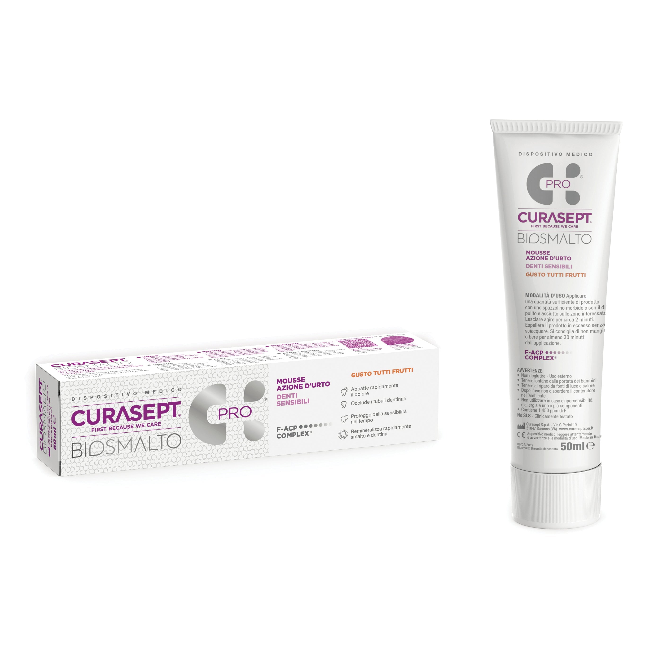 CURASEPT BIOSMALTO MOUSSE DENTI SENSIBILI 50 ML