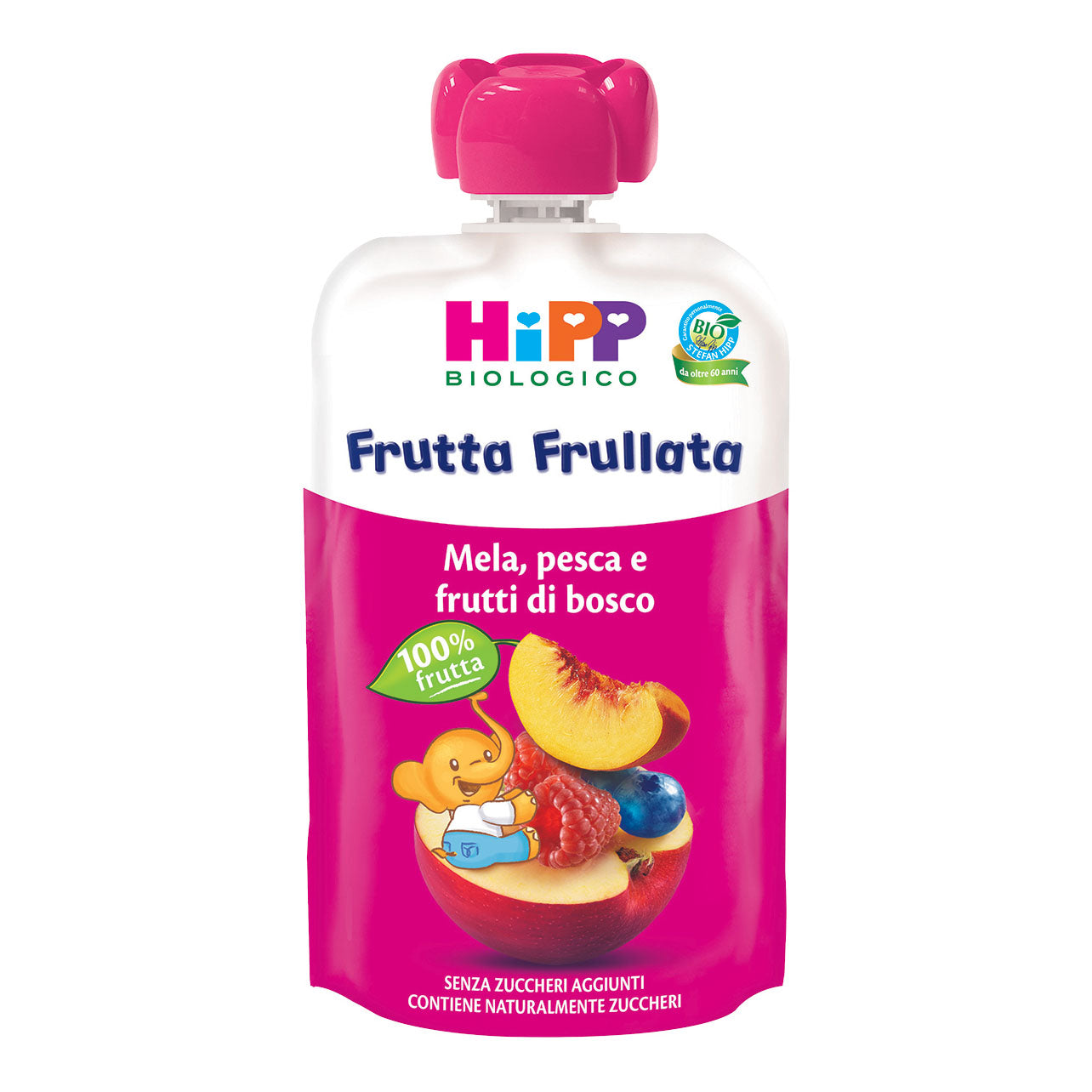 HIPP BIO FRUTTA FRULLATA MELA/MANGO/PESCA 90 G
