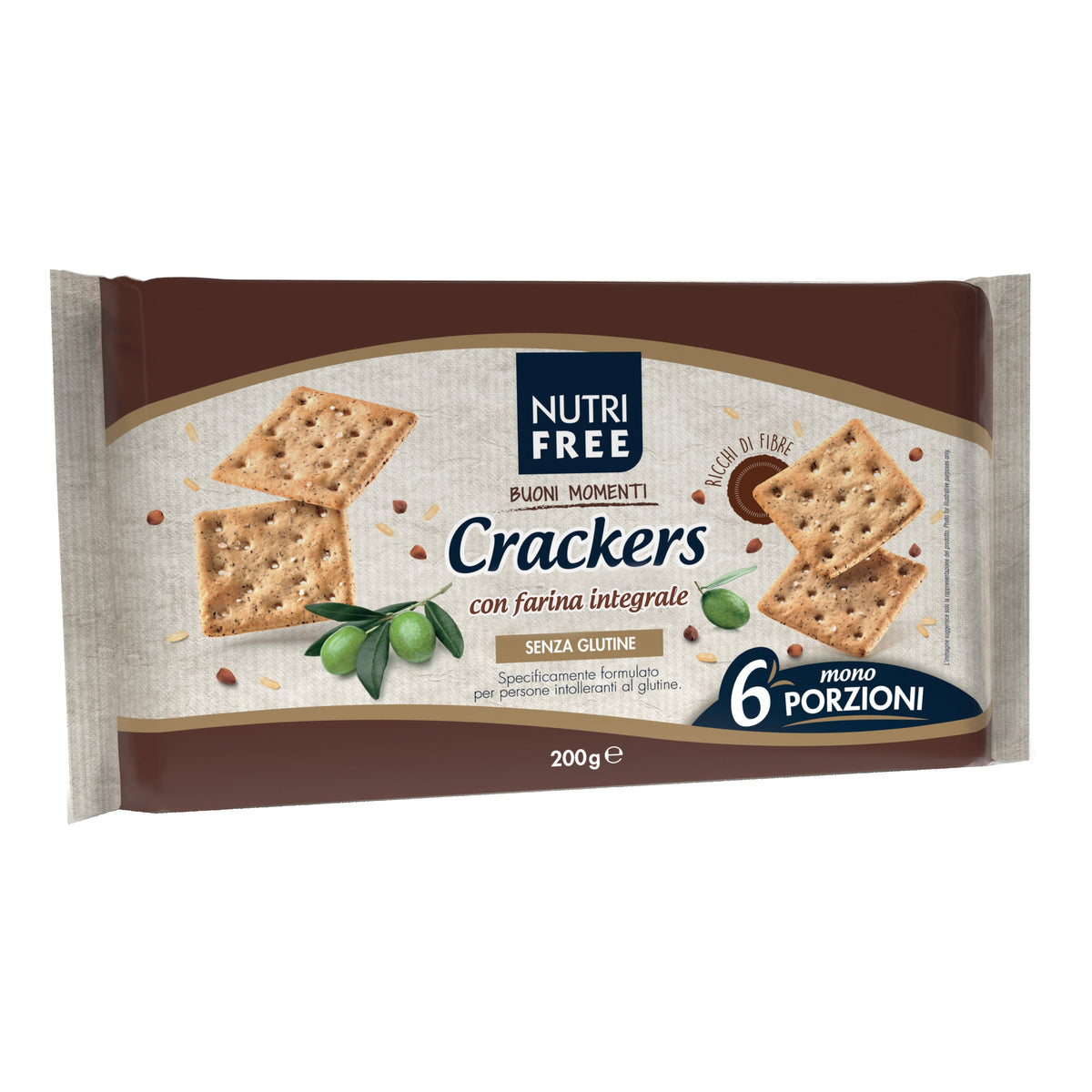 NUTRIFREE CRACKERS INTEGRALI 33,4 G X 6 PEZZI
