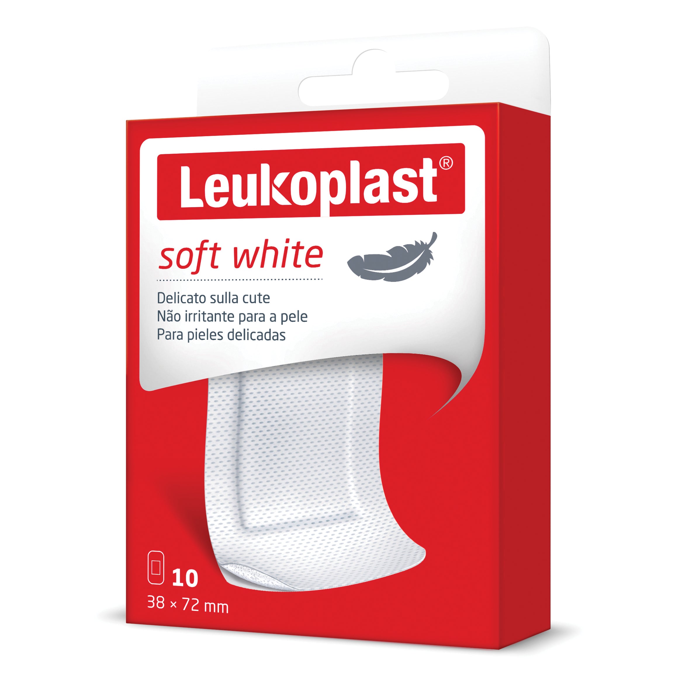 LEUKOPLAST SOFT WHITE 72 X 38 CM 10 PEZZI