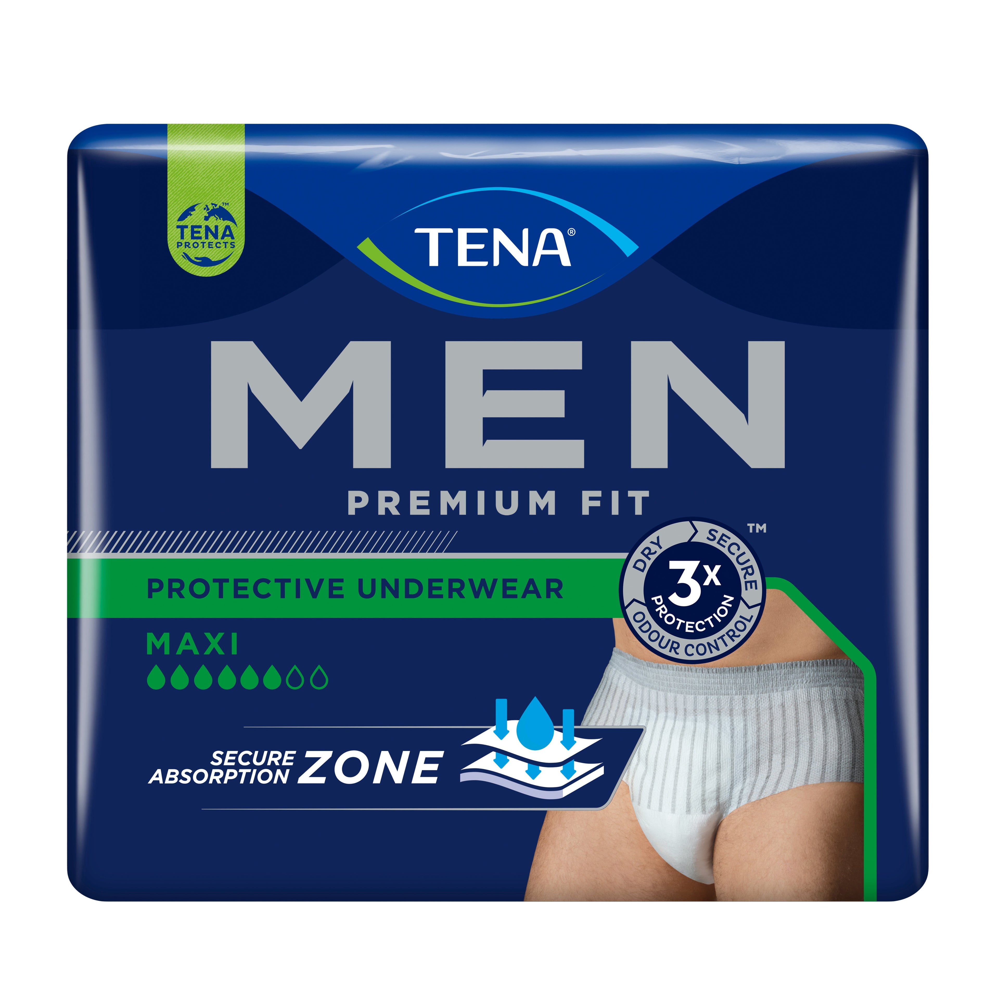 MUTANDINA ASSORBENTE MASCHILE TENA MEN PREMIUM FIT LIVELLO 4S/M 10 PEZZI