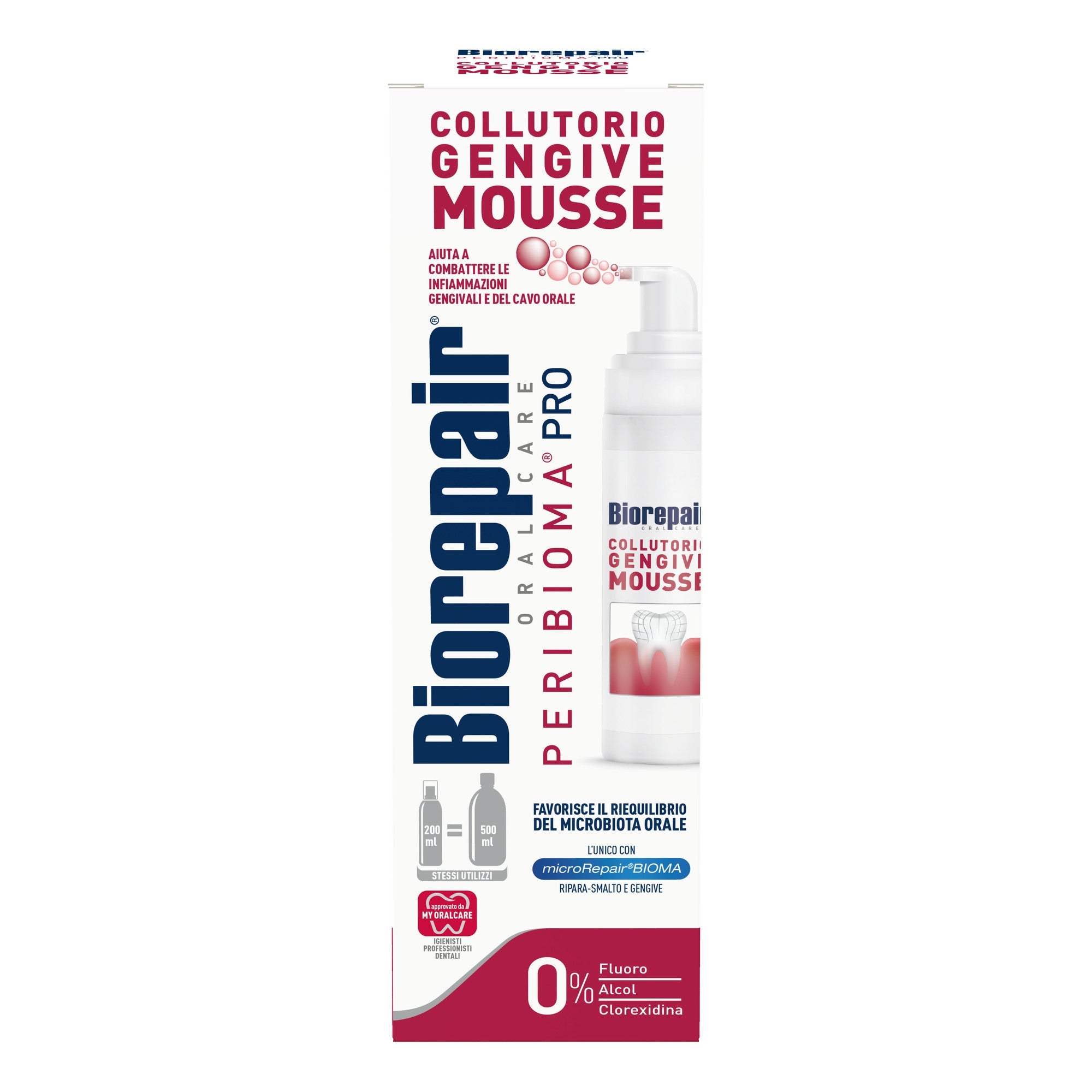 BIOREPAIR ORAL CARE PERIBIOMA PRO COLLUTORIO GENGIVE MOUSSE200 ML