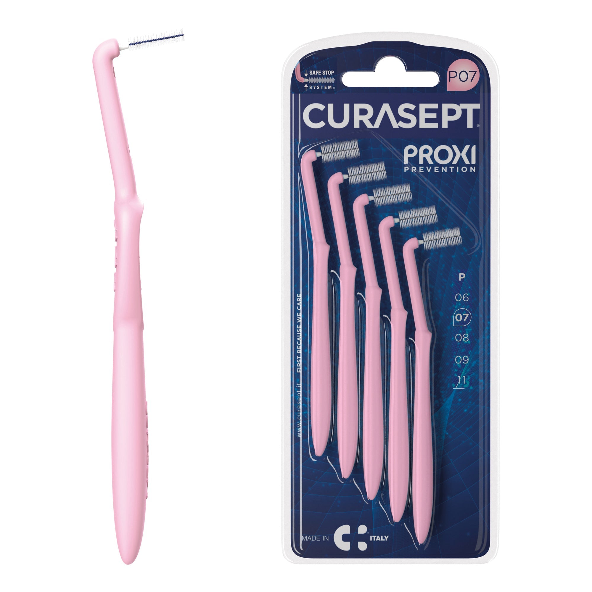 CURASEPT PROXI ANGLE P07 ROSA/PINK 5 PEZZI