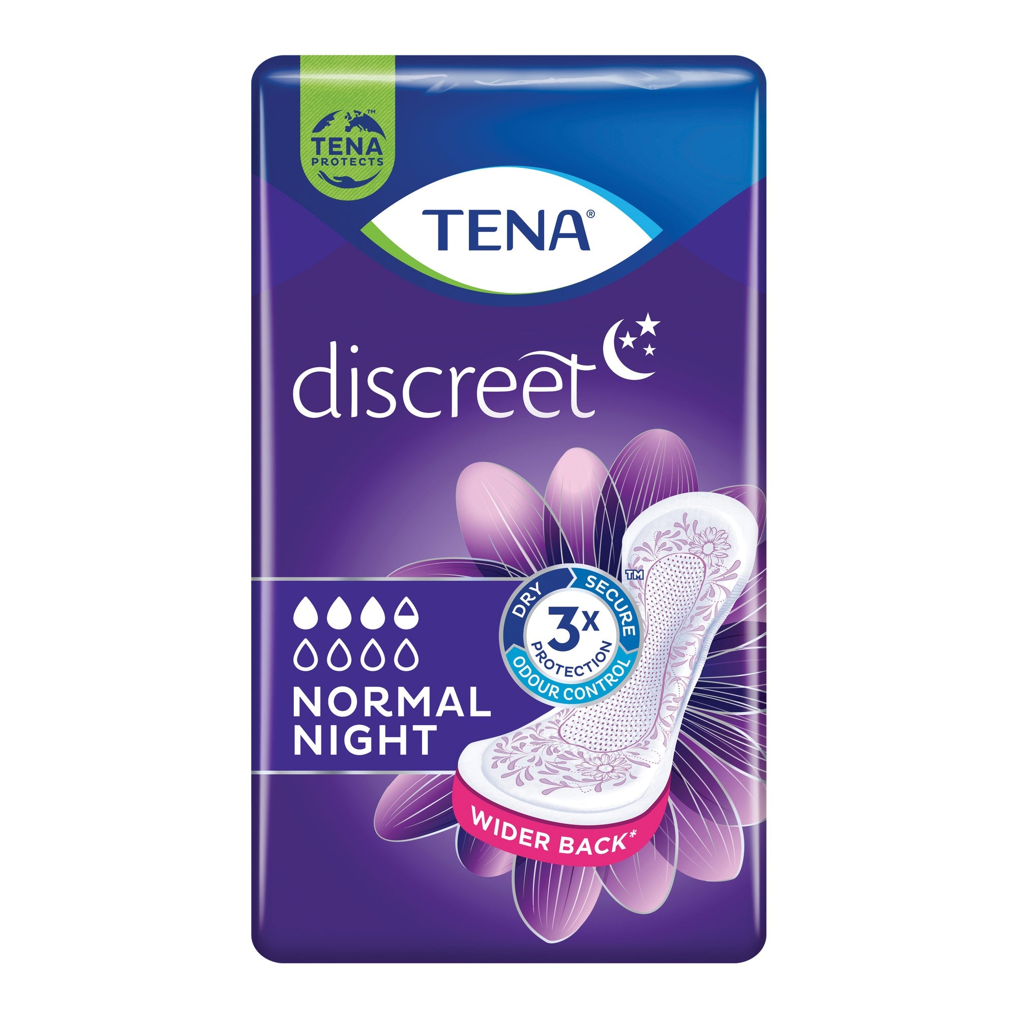 ASSORBENTE TENA DISCREET NORMAL NIGHT 10 PEZZI