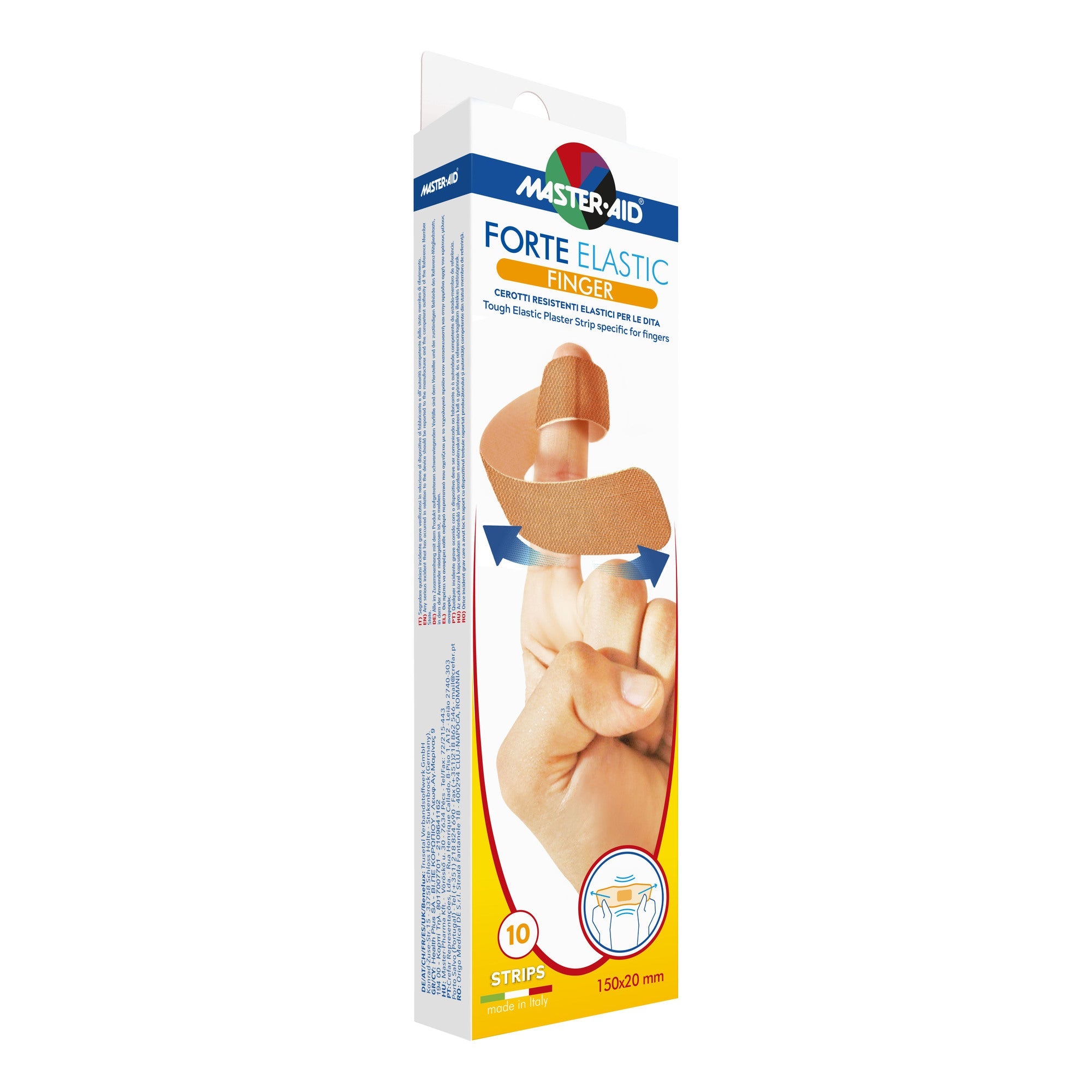 CEROTTO MASTER-AID ELASTIC FINGER 10 PEZZI