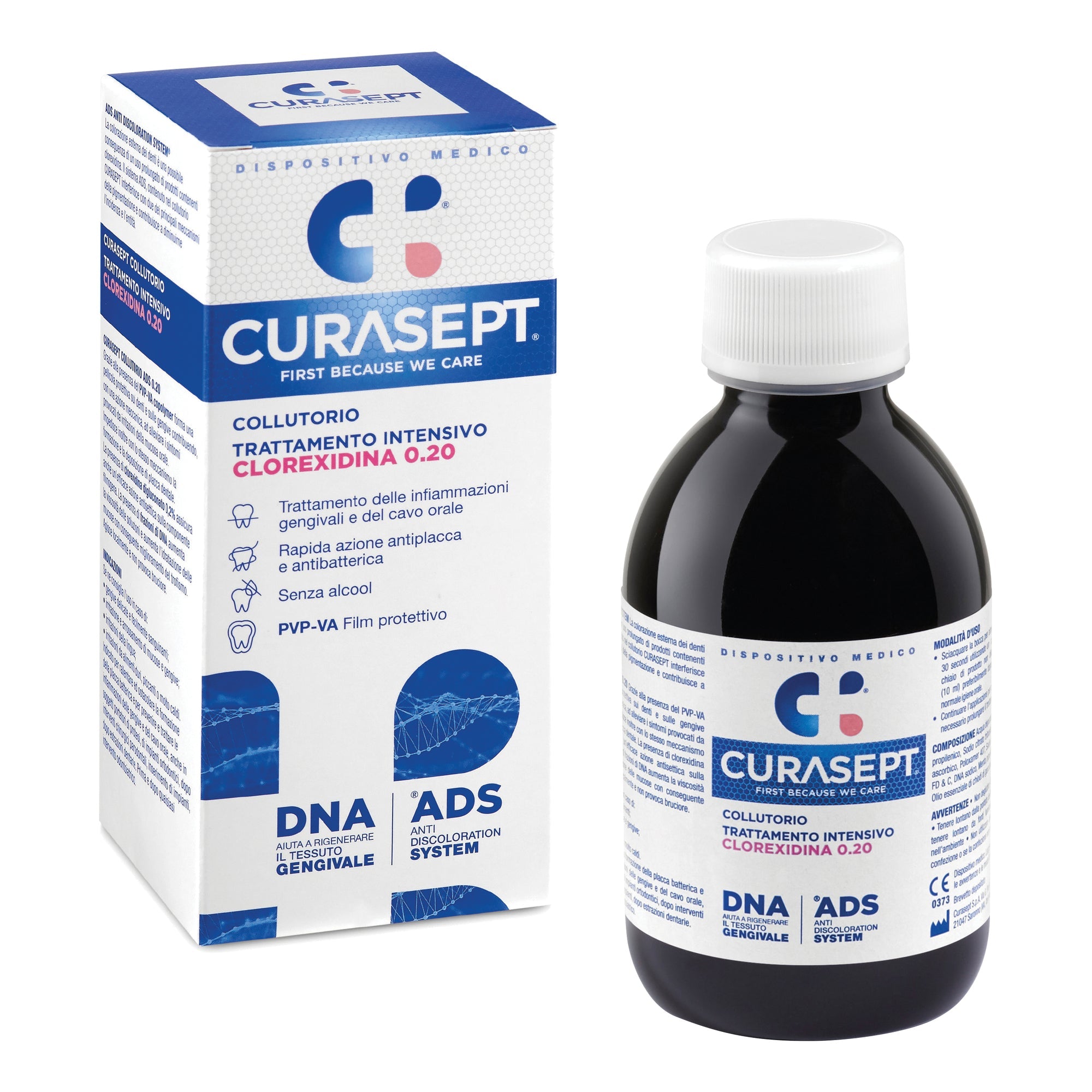 CURASEPT COLLUTORIO 0,20 ADS + DNA 200 ML