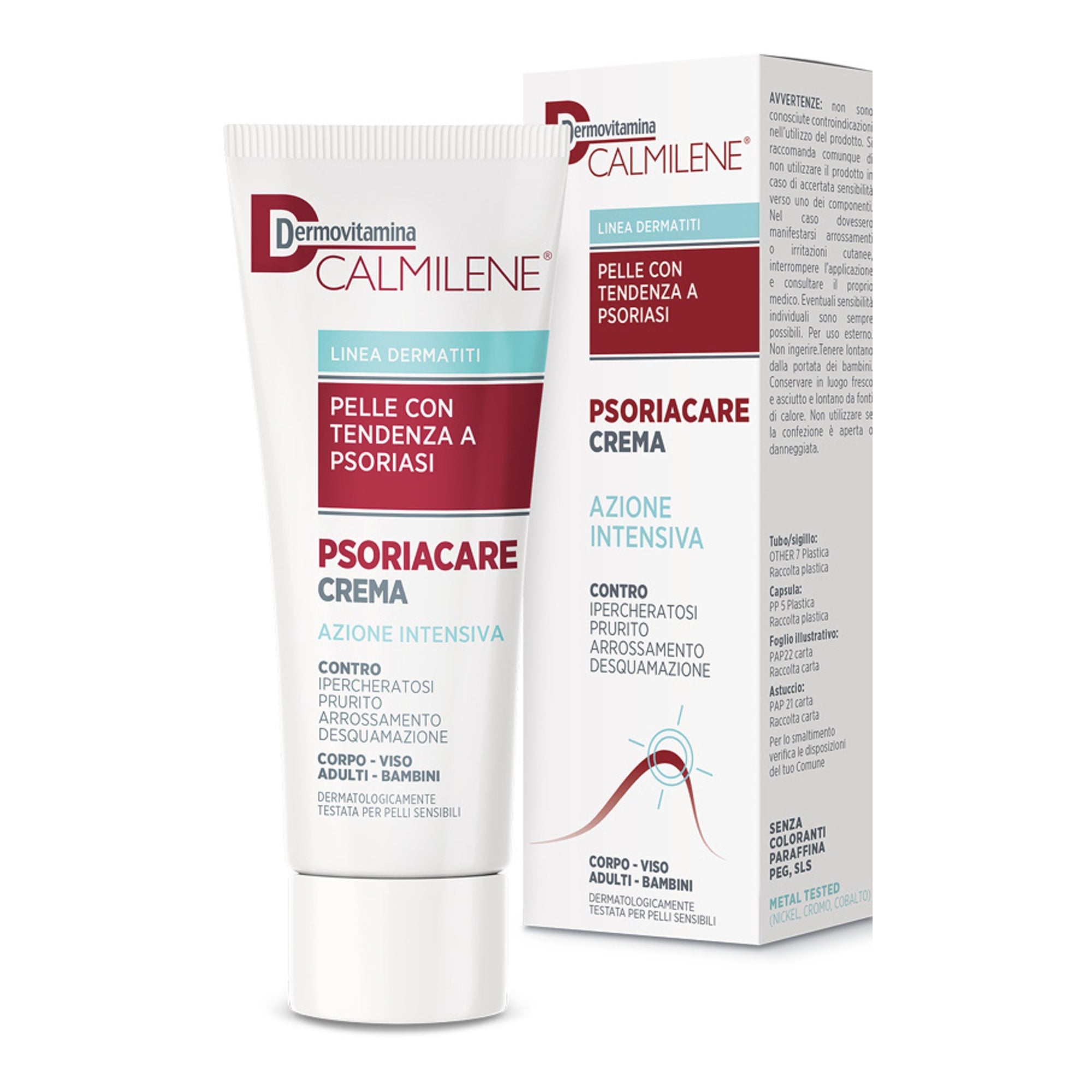 DERMOVITAMINA CALMILENE PSORIACARE CREMA AZIONE INTENSIVA PER PELLE CON TENDENZA A PSORIASI 50 ML