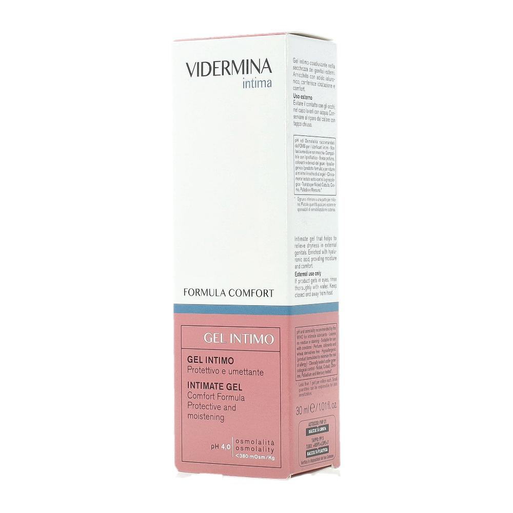 VIDERMINA INTIMA FORMULA COMFORT PH ACIDO GEL INTIMO PROTETTIVO E UMETTANTE NUOVA FORMULA 30 ML